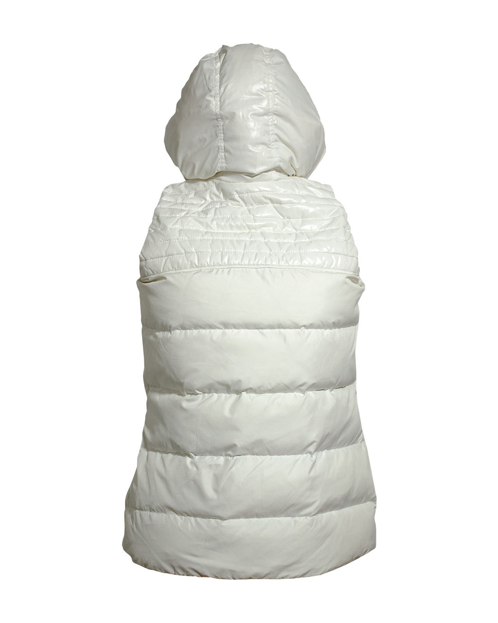 Adidas Down Insulated Women Puffer Gilet White Hooded - Excellent condition