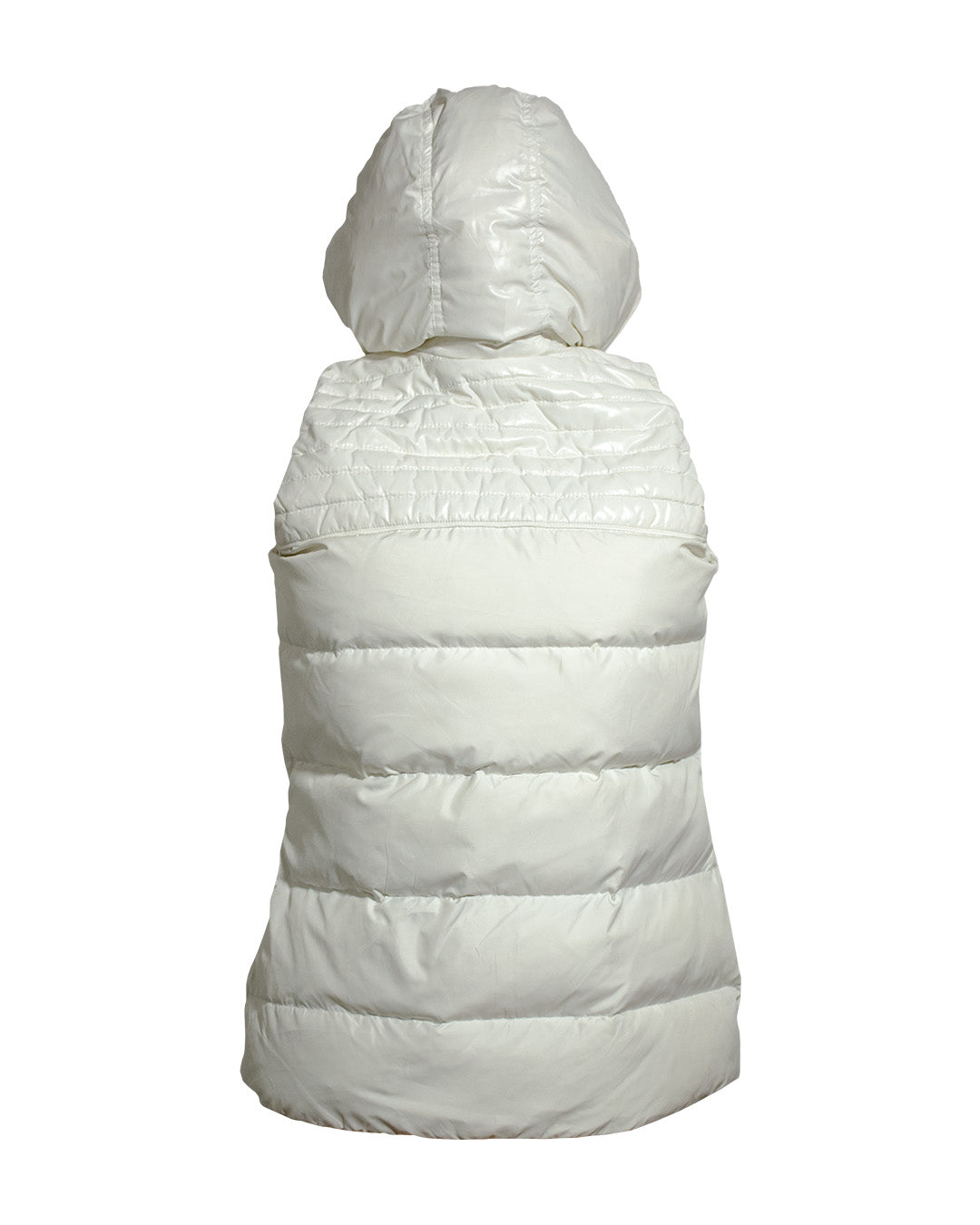 Adidas Down Insulated Women Puffer Gilet White Hooded - Excellent condition