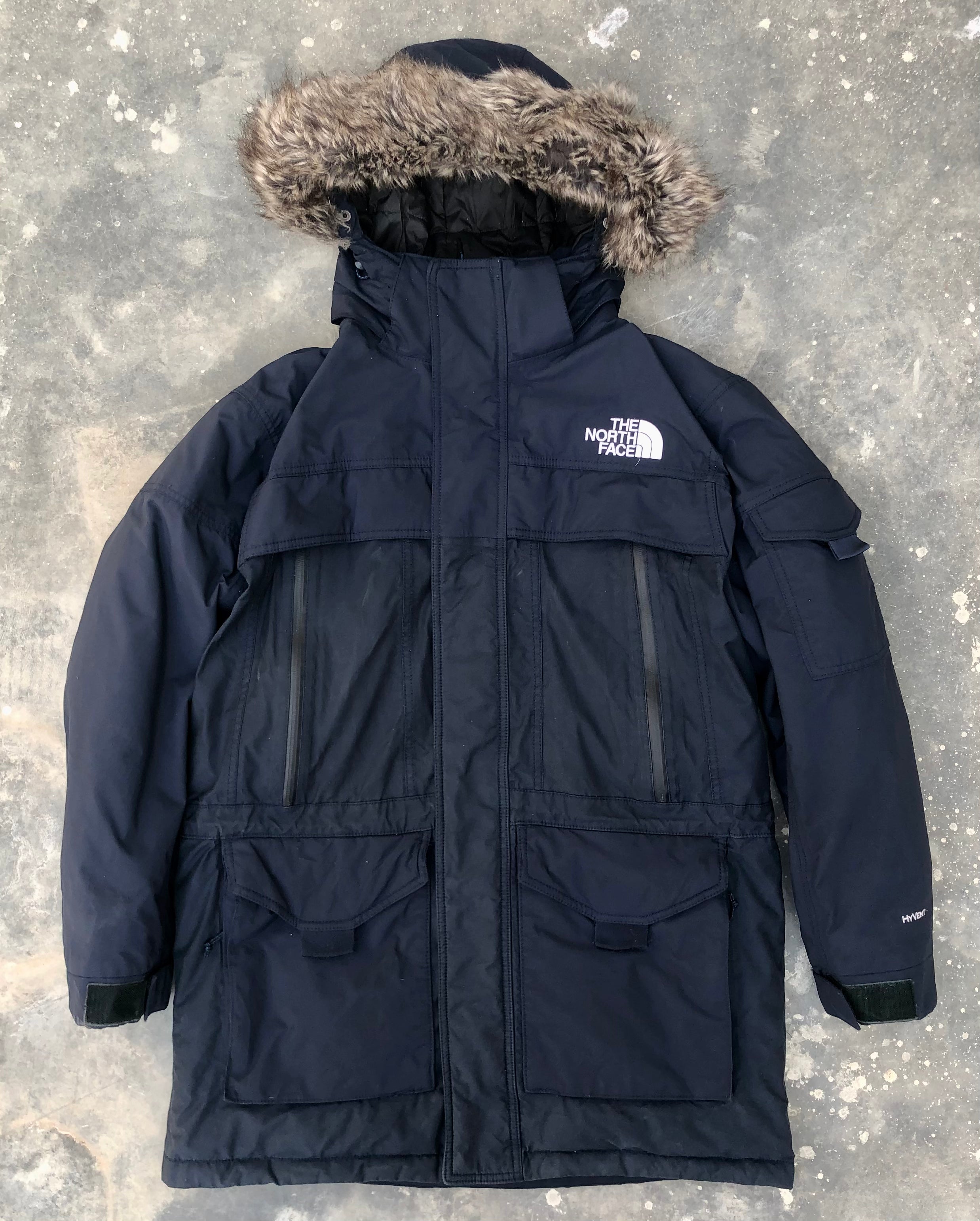 The North Face HyVent McMurdo Down Parka – Navy (Premium Condition)