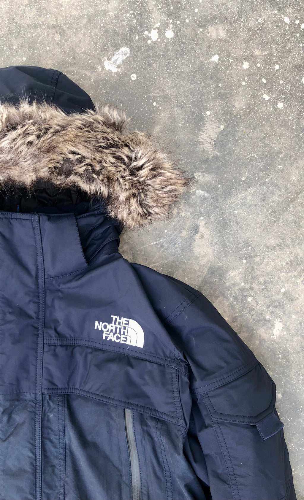 The North Face HyVent McMurdo Down Parka – Navy (Premium Condition)