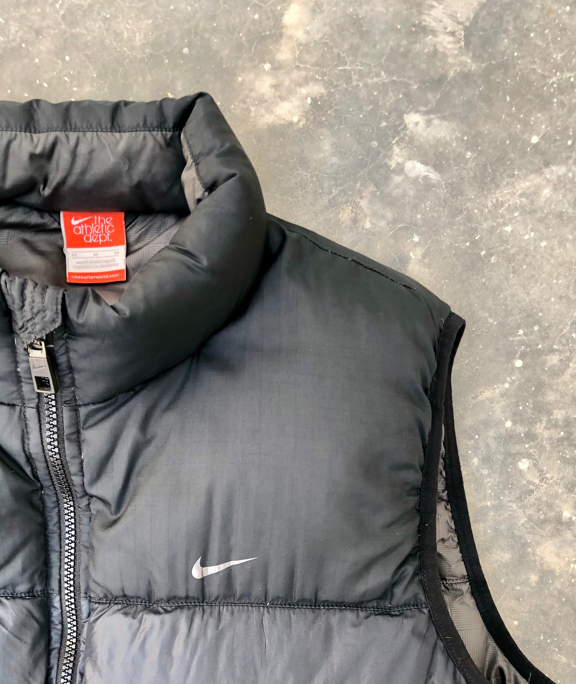 Nike Vintage Down Puffer Vest – Black (Men's Medium, Premium Condition)