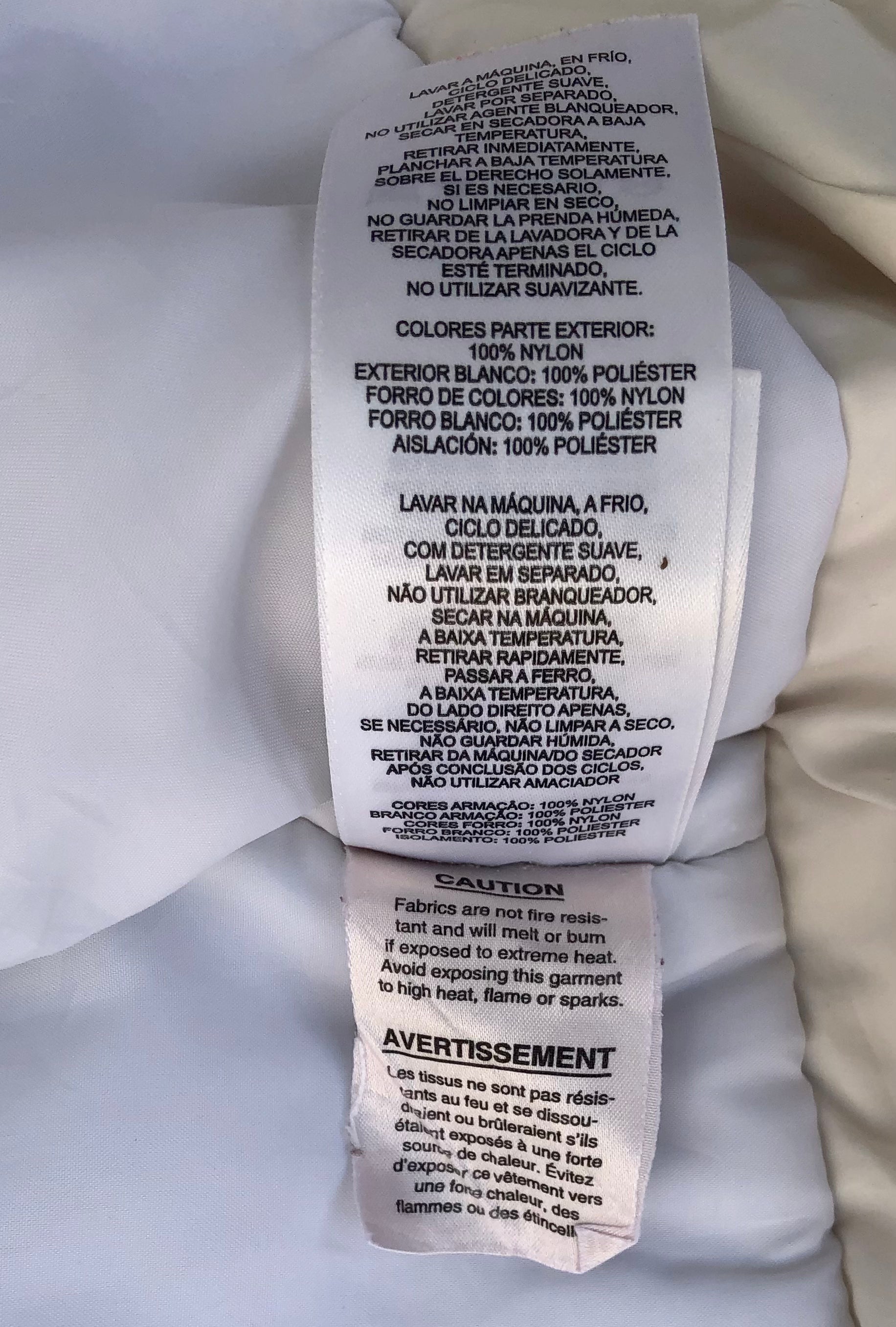 Columbia Insulated Jacket – White/Grey – Excellent Condition