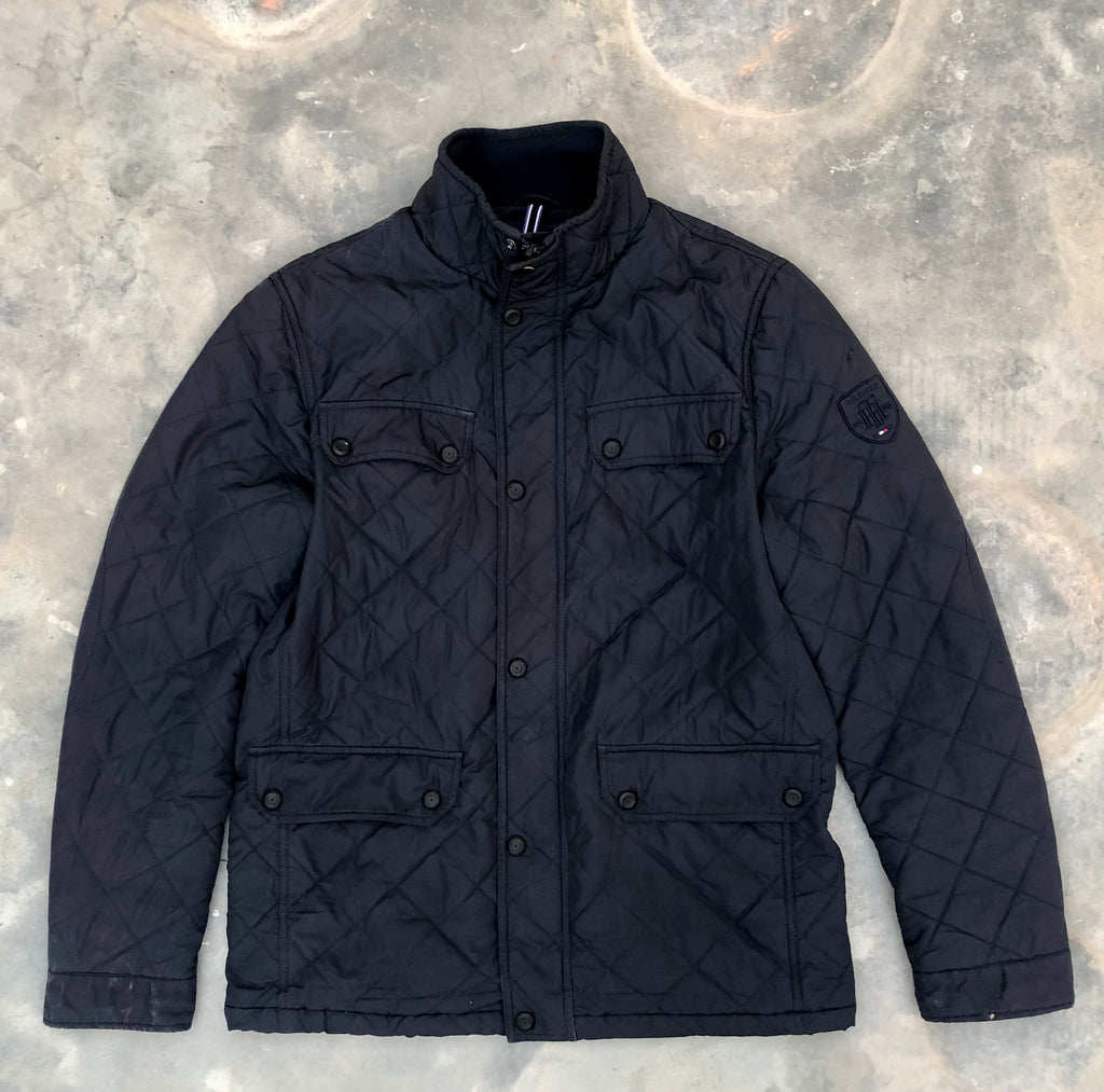 Tommy Hilfiger Men’s Hooded Quilted Jacket – XL (Premium Condition)