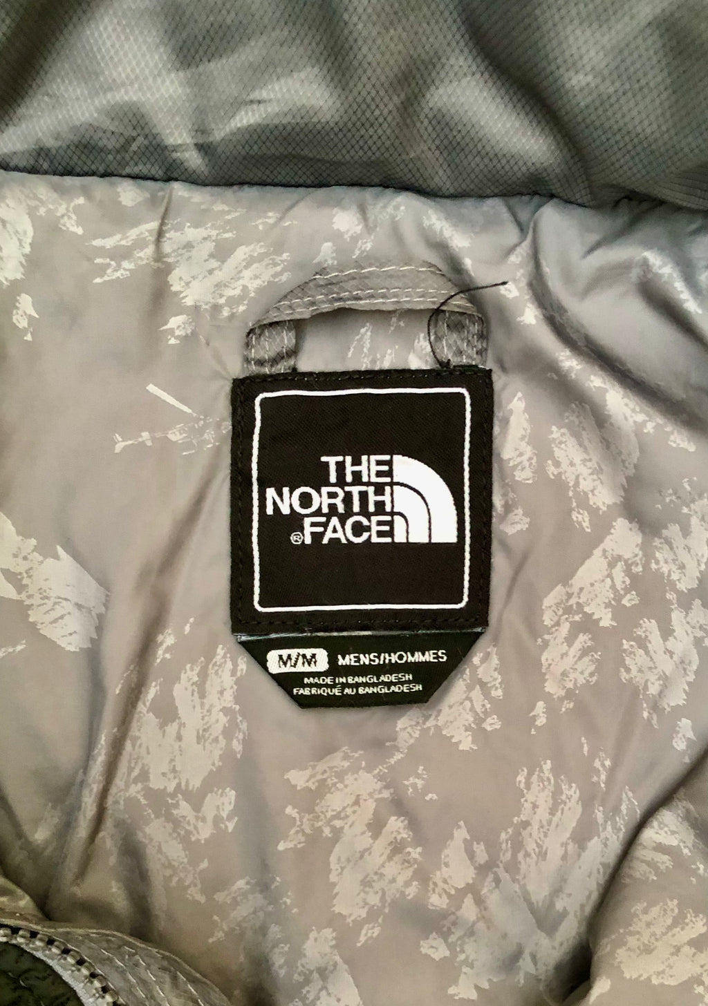 ⁠The North Face Grey Quilted Down Puffer Jacket - Excellent Condition
