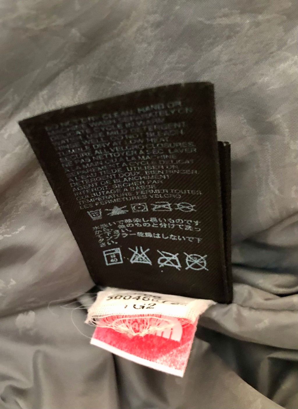 ⁠The North Face Grey Quilted Down Puffer Jacket - Excellent Condition