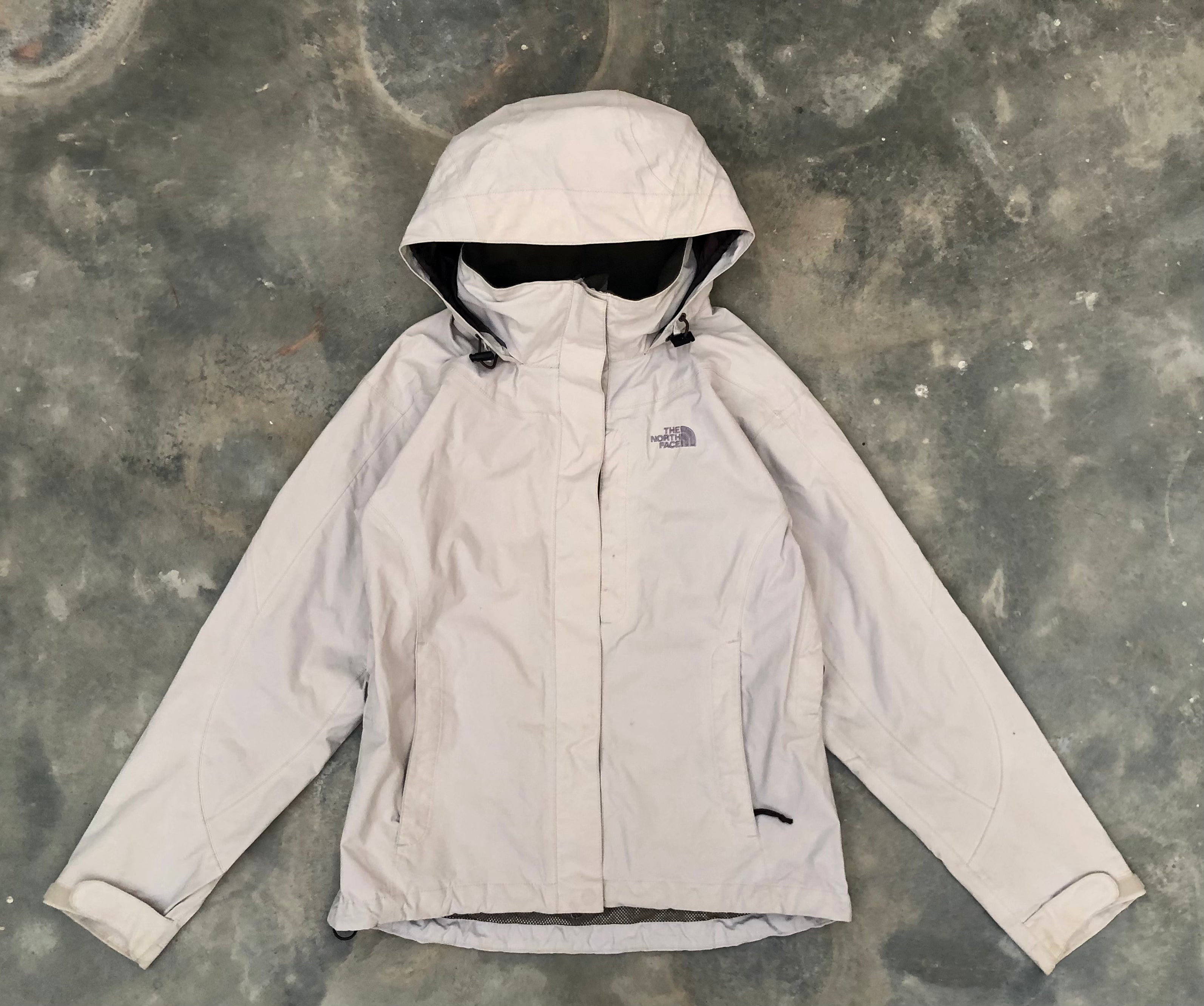 The North Face HyVent Windbreaker Rain Jacket – Off-White - Premium Condition