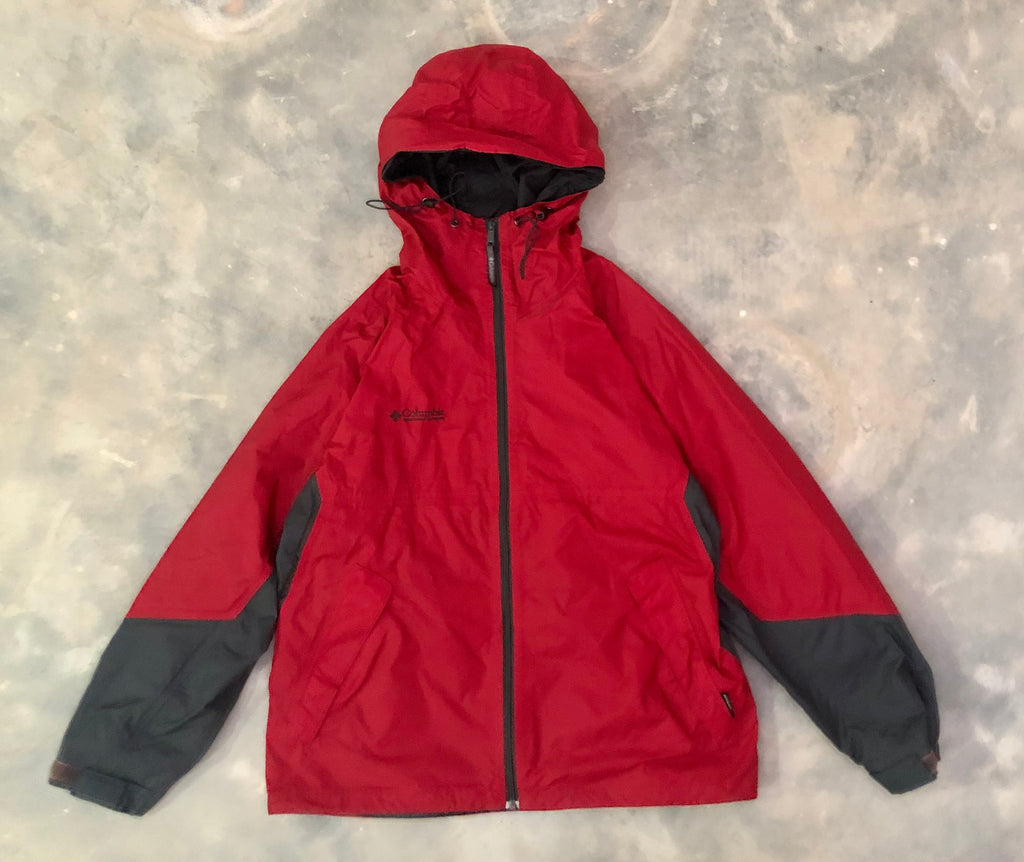 Columbia Packable Waterproof Vented Windbreaker – Red (Men's Large)