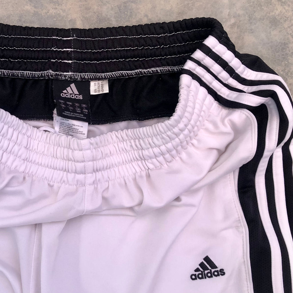 Vintage White Adidas Track Pants – Premium Condition