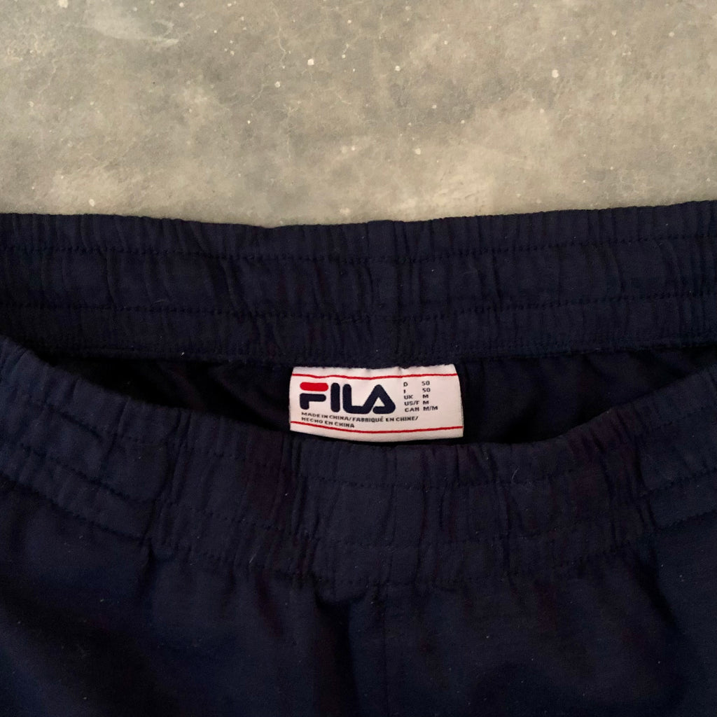 Fila Men’s Joggers – Navy Blue with Logo Detail | Medium | Premium