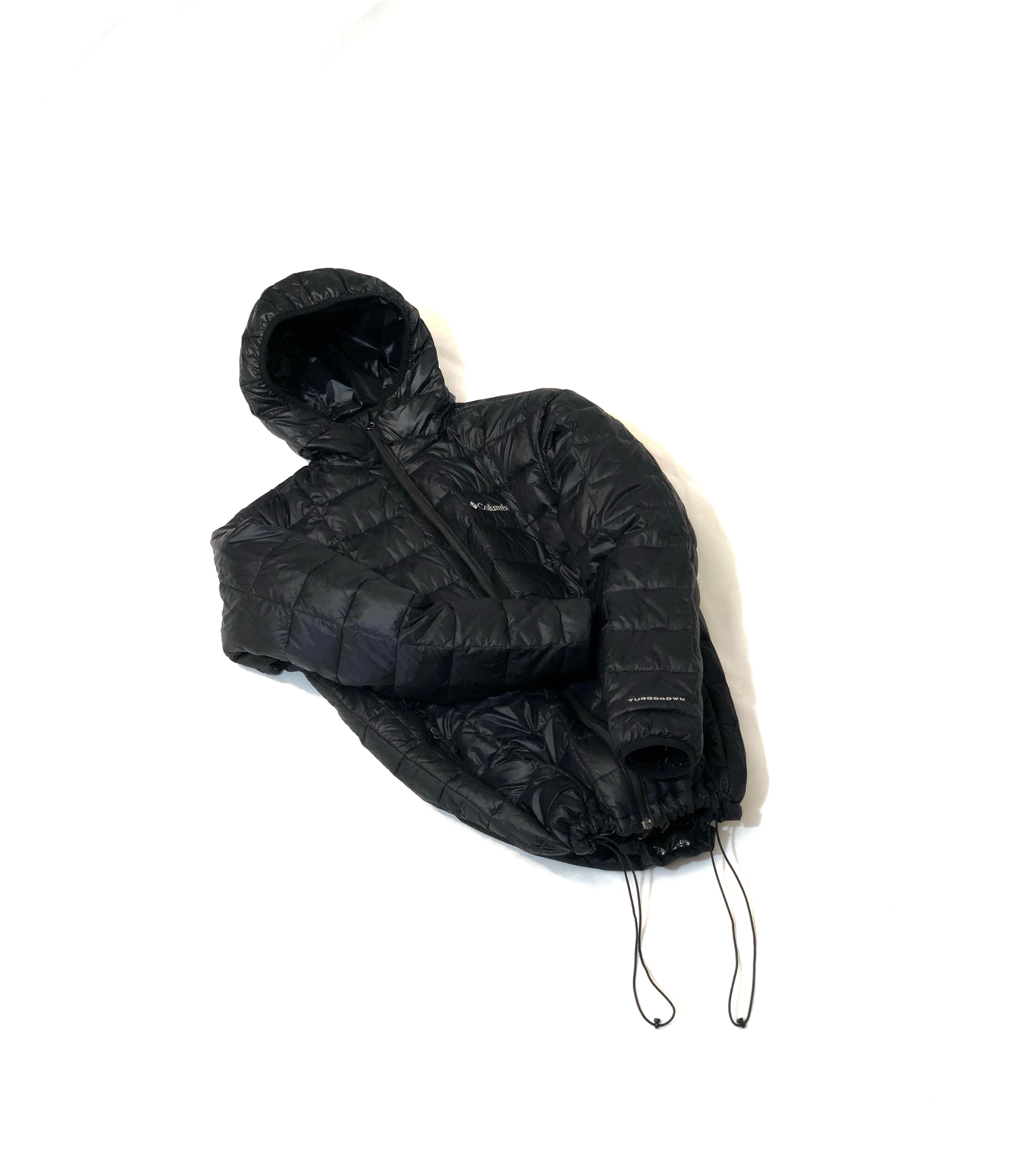 Columbia TurboDown Omni-Heat Hooded Puffer – Blue | Men’s Medium | Premium Condition