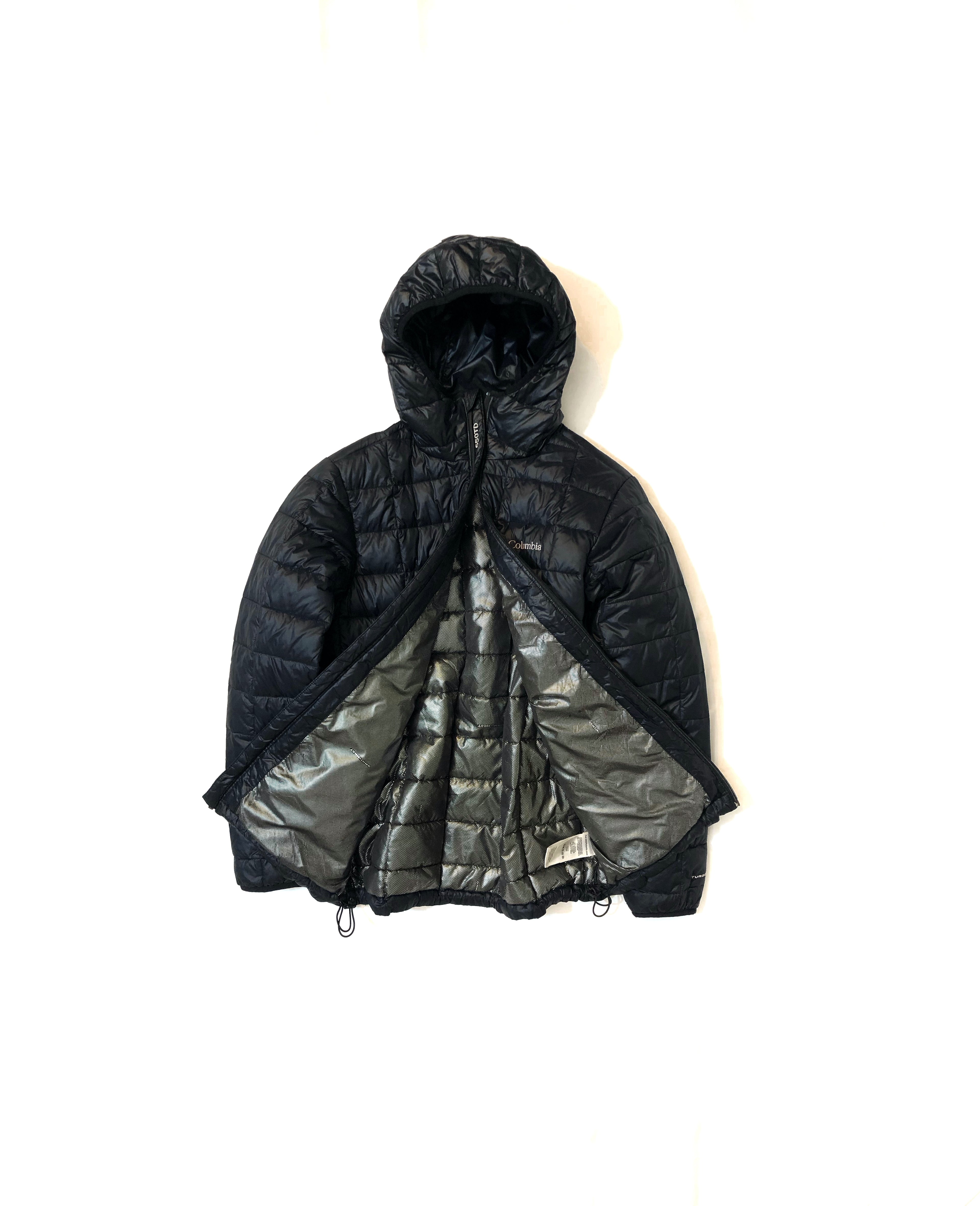 Columbia TurboDown Omni-Heat Hooded Puffer – Blue | Men’s Medium | Premium Condition