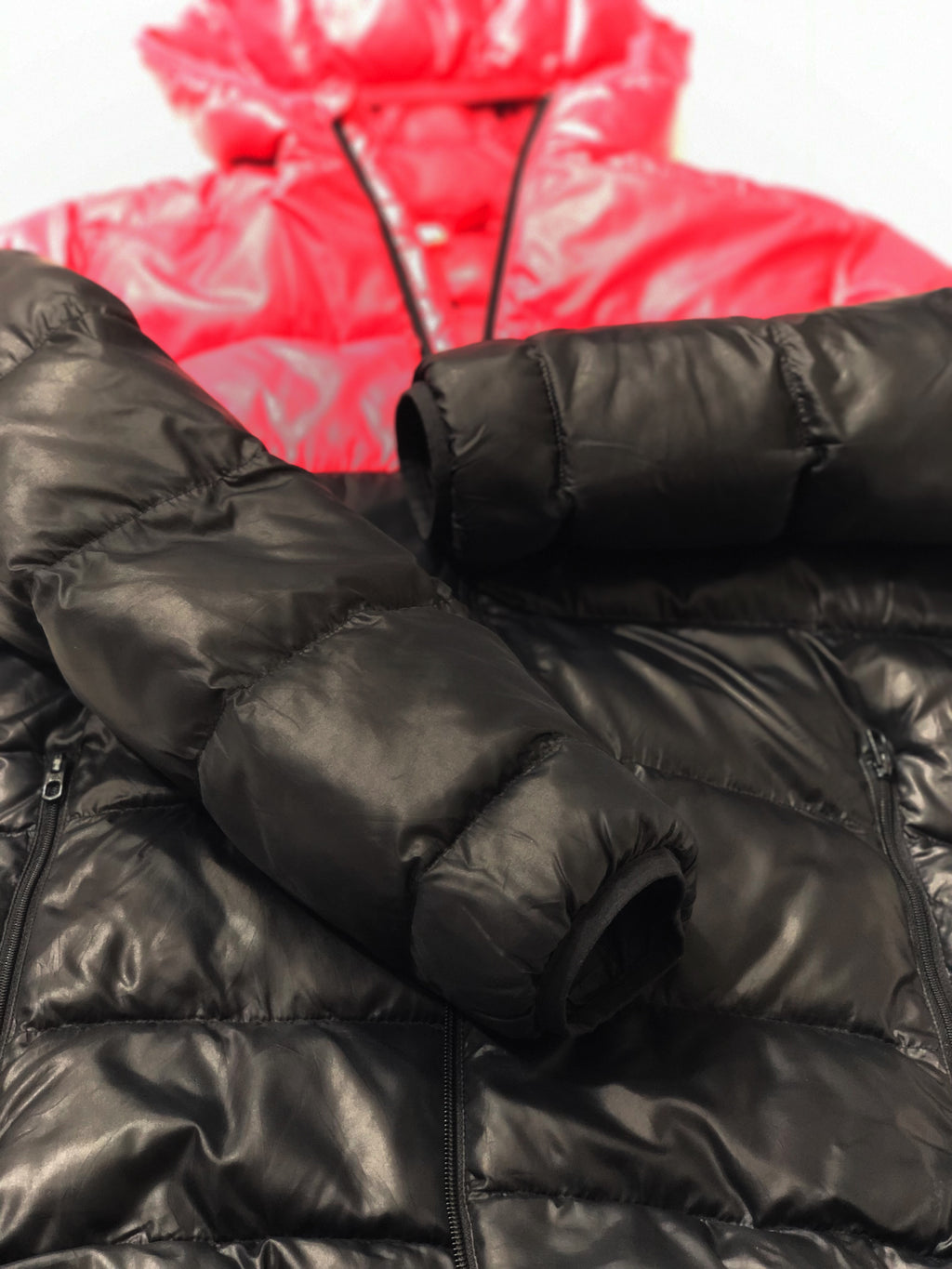 Adidas Puffer Jacket – Red/Black