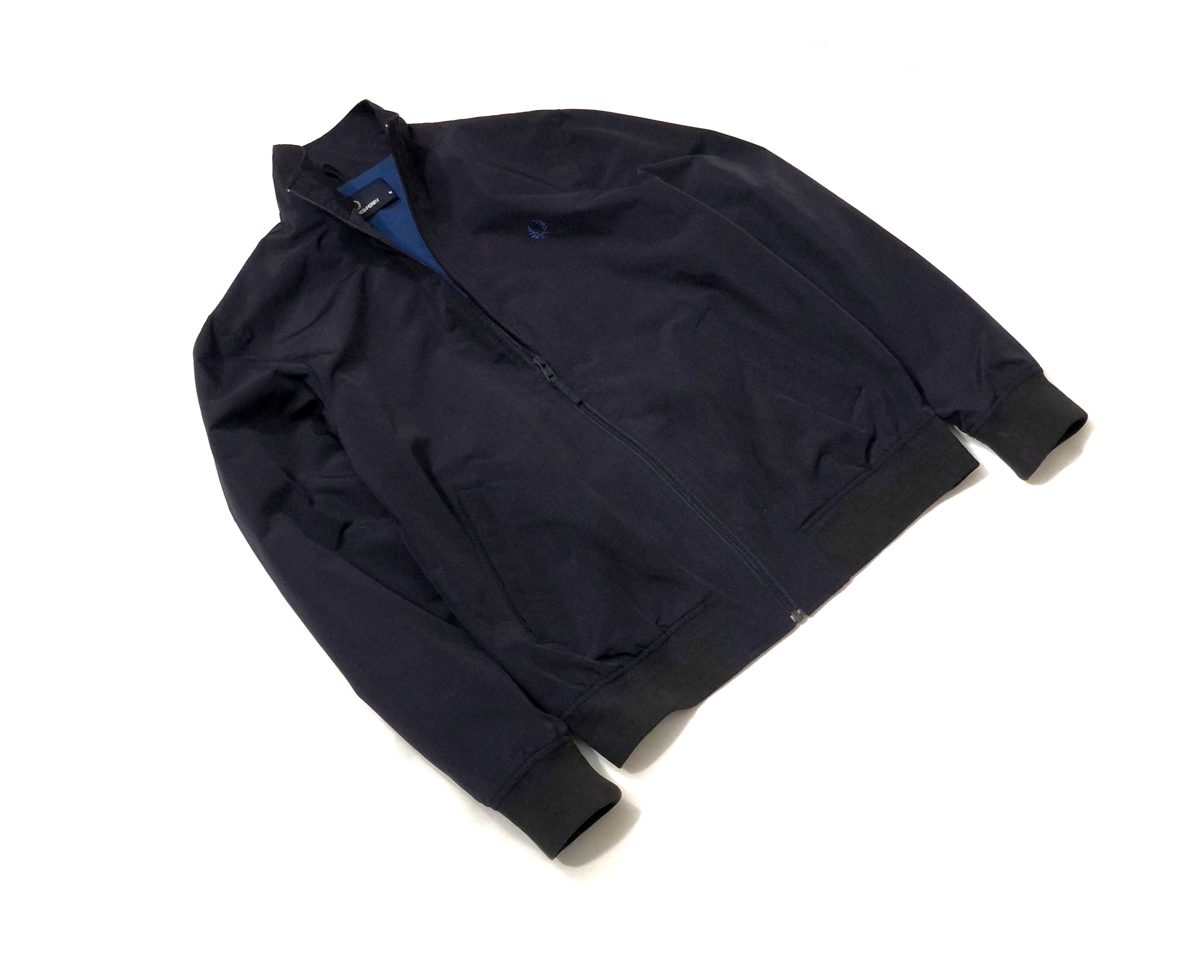 Fred Perry Brentham Navy Blue Jacket – Men’s Medium