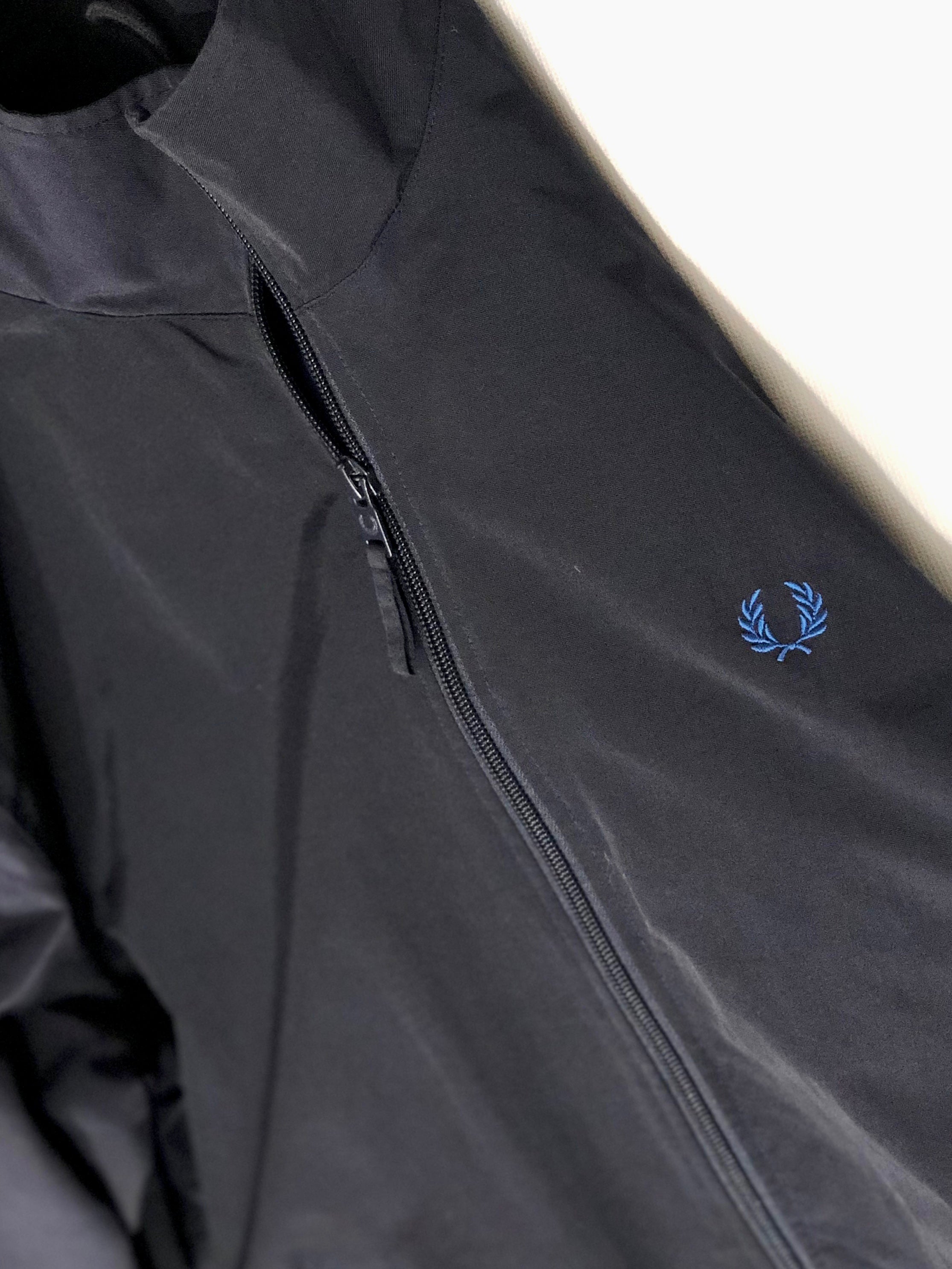 Fred Perry Brentham Navy Blue Jacket – Men’s Medium