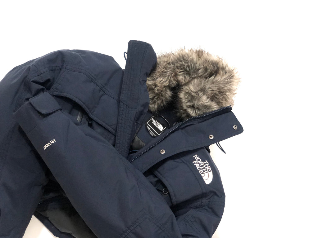 The North Face HyVent McMurdo Down Parka – Navy (Premium Condition)