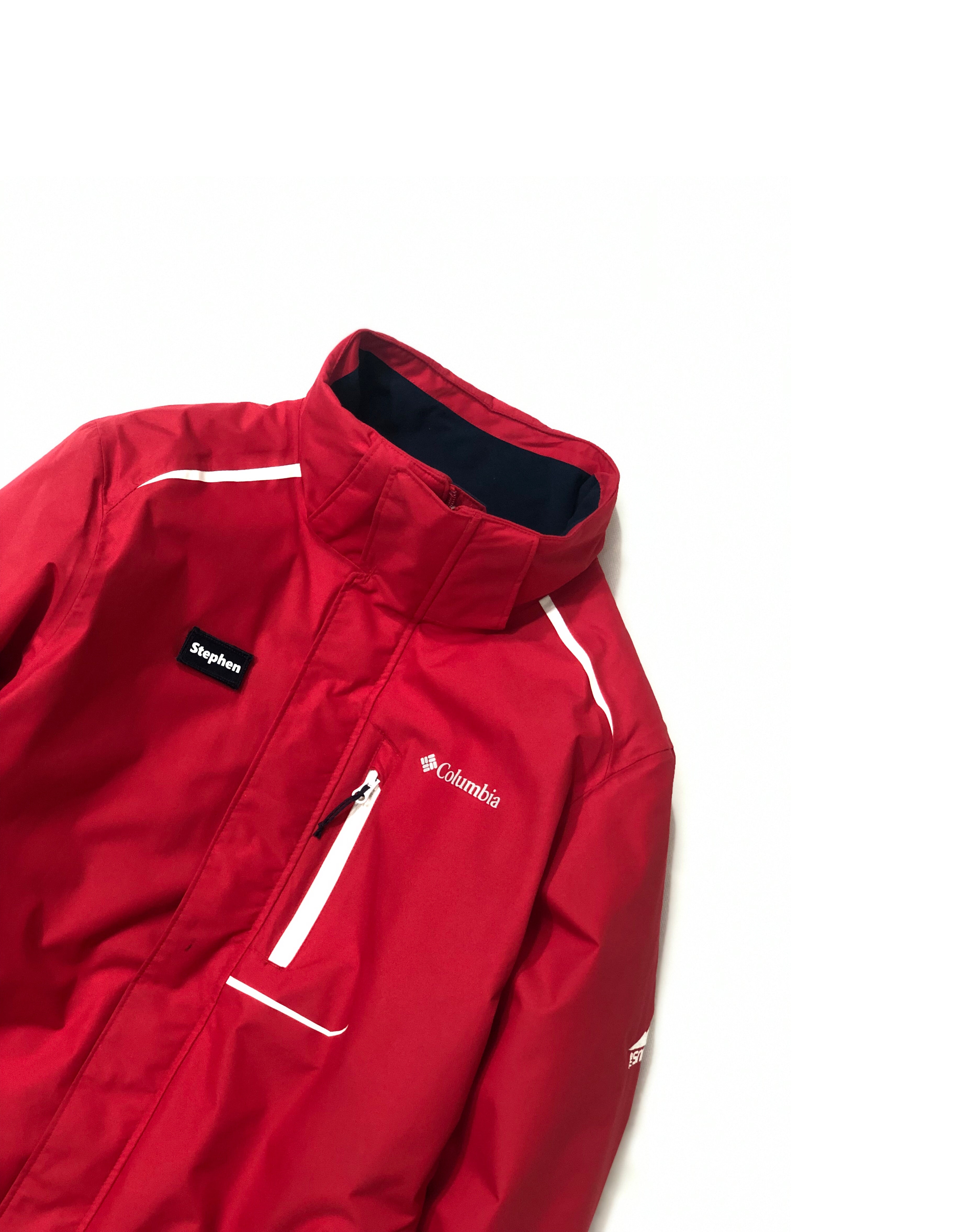 Columbia Men's Ride On Jacket - Red | Medium | Premium Condition