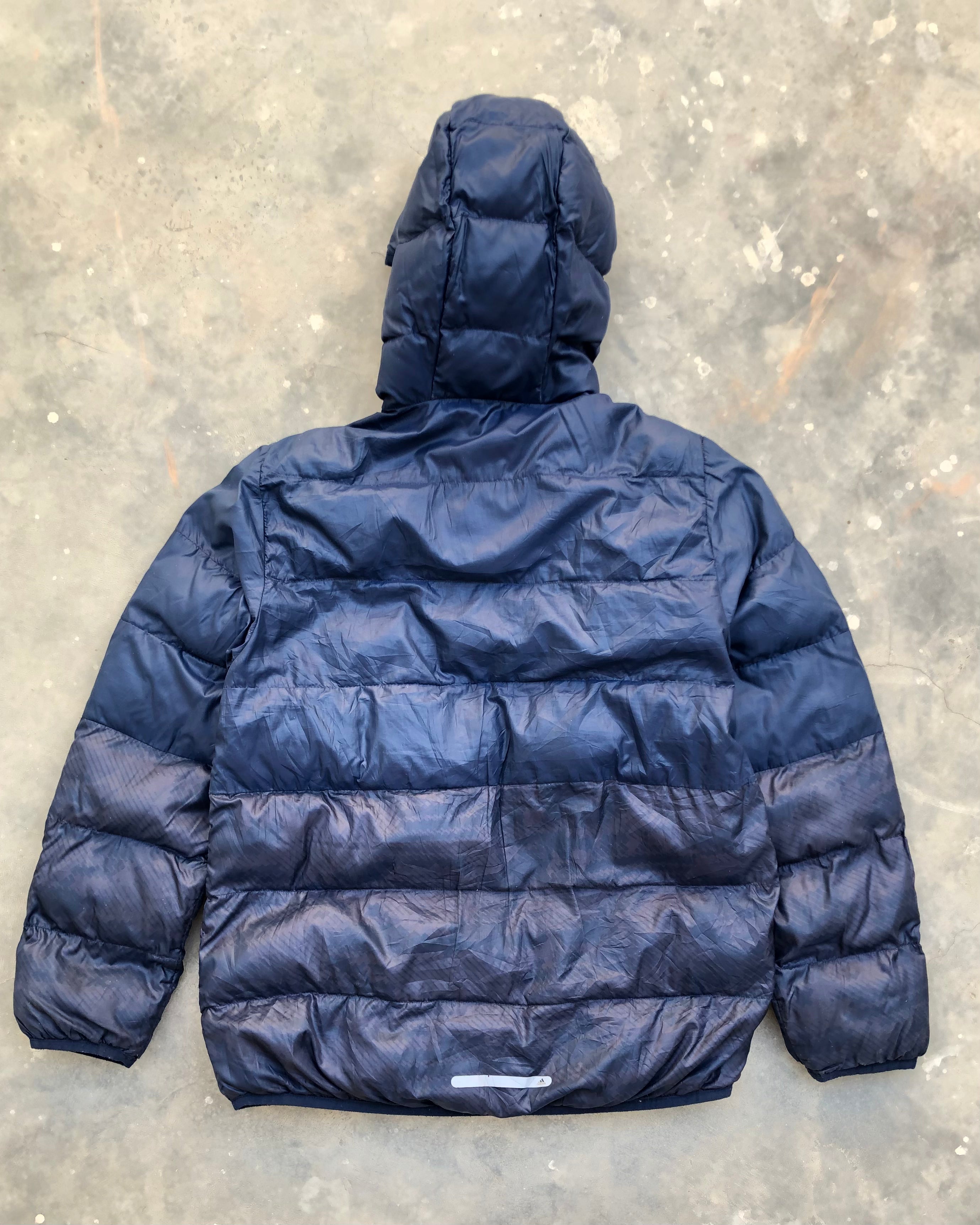 Adidas Blue Puffer Jacket – Small | Synthetic Fill