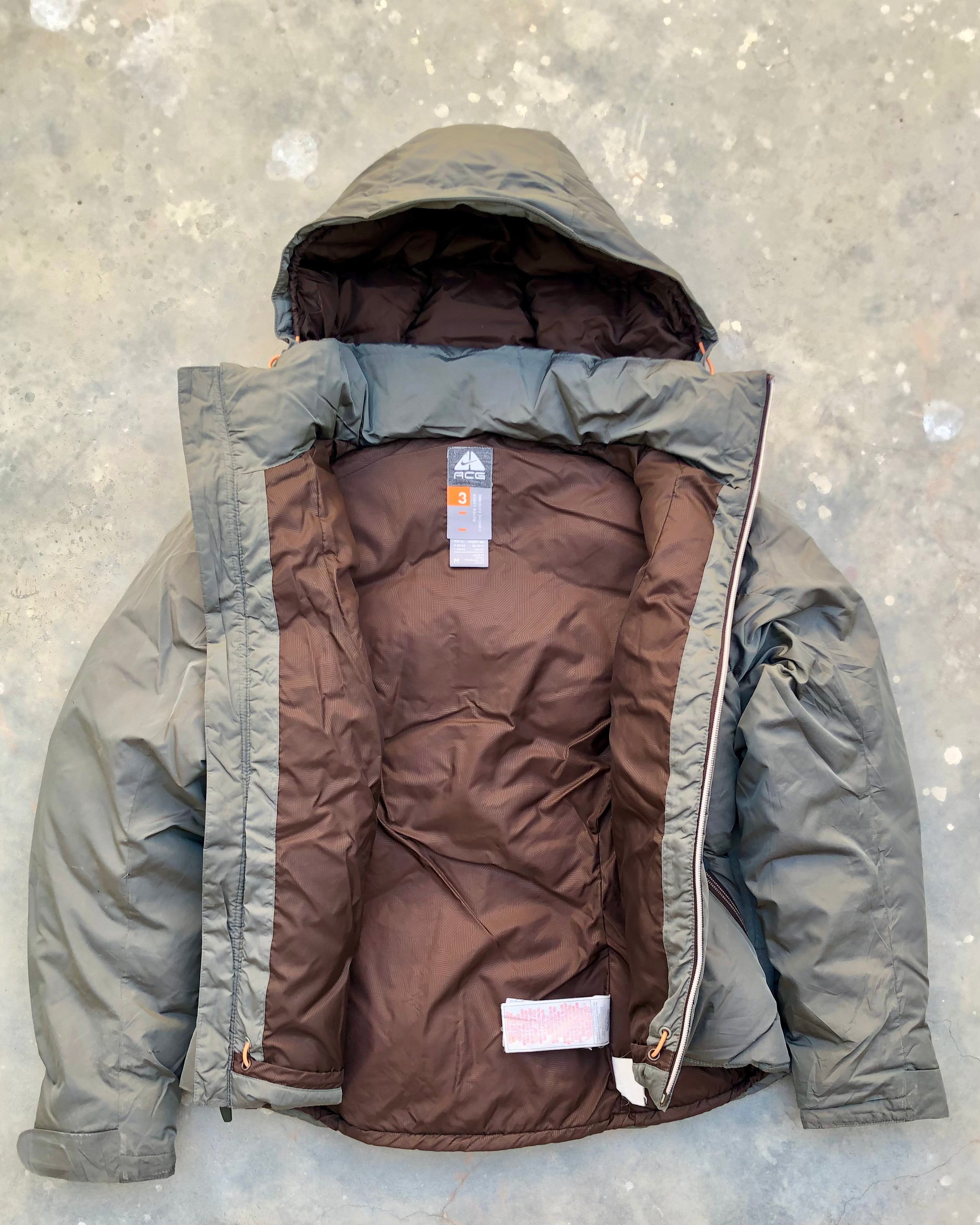 Nike ACG Khaki Puffer Jacket – Women’s Medium - Premium Condition