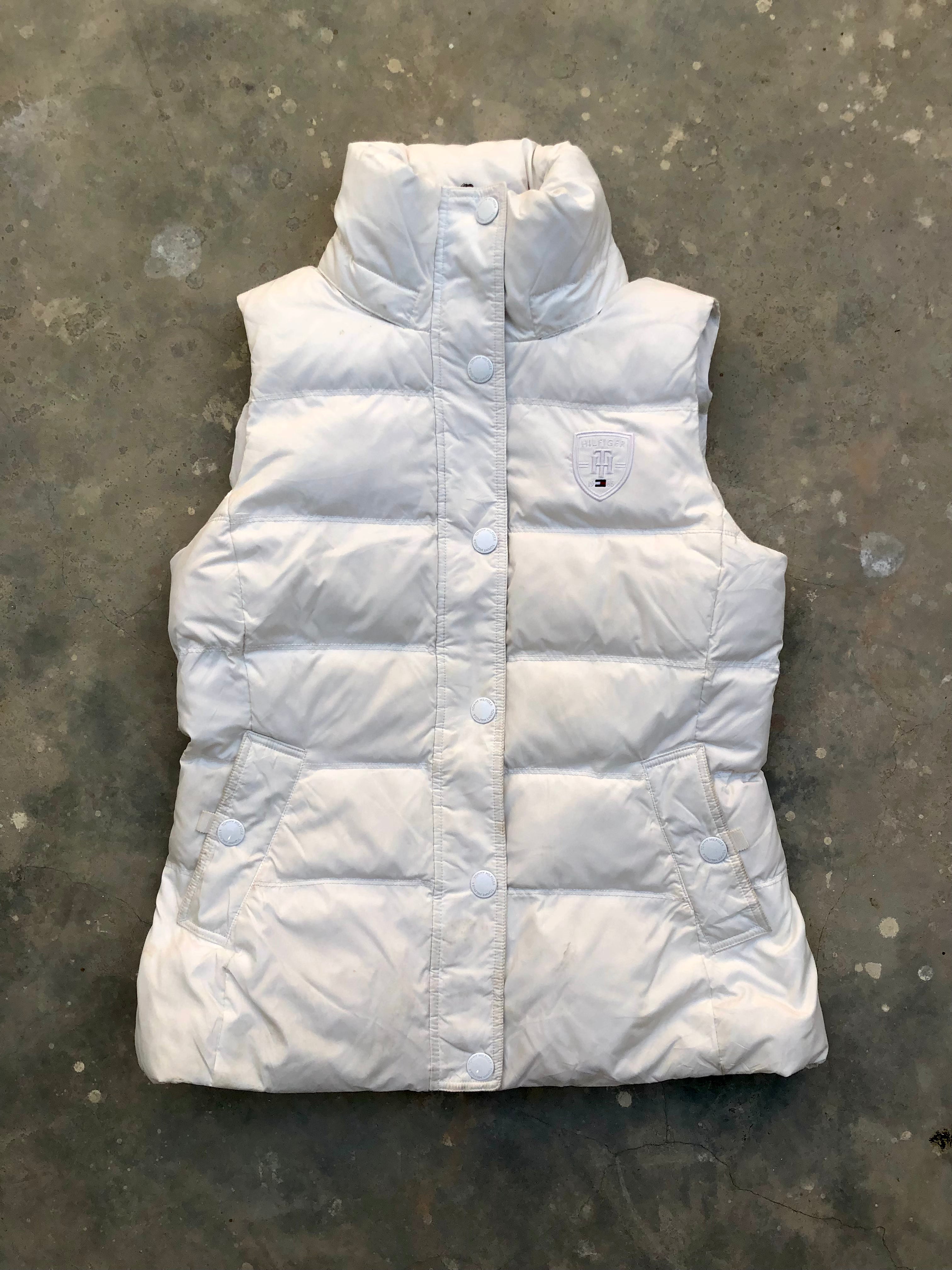 Tommy Hilfiger Quilted Puffer Vest – White