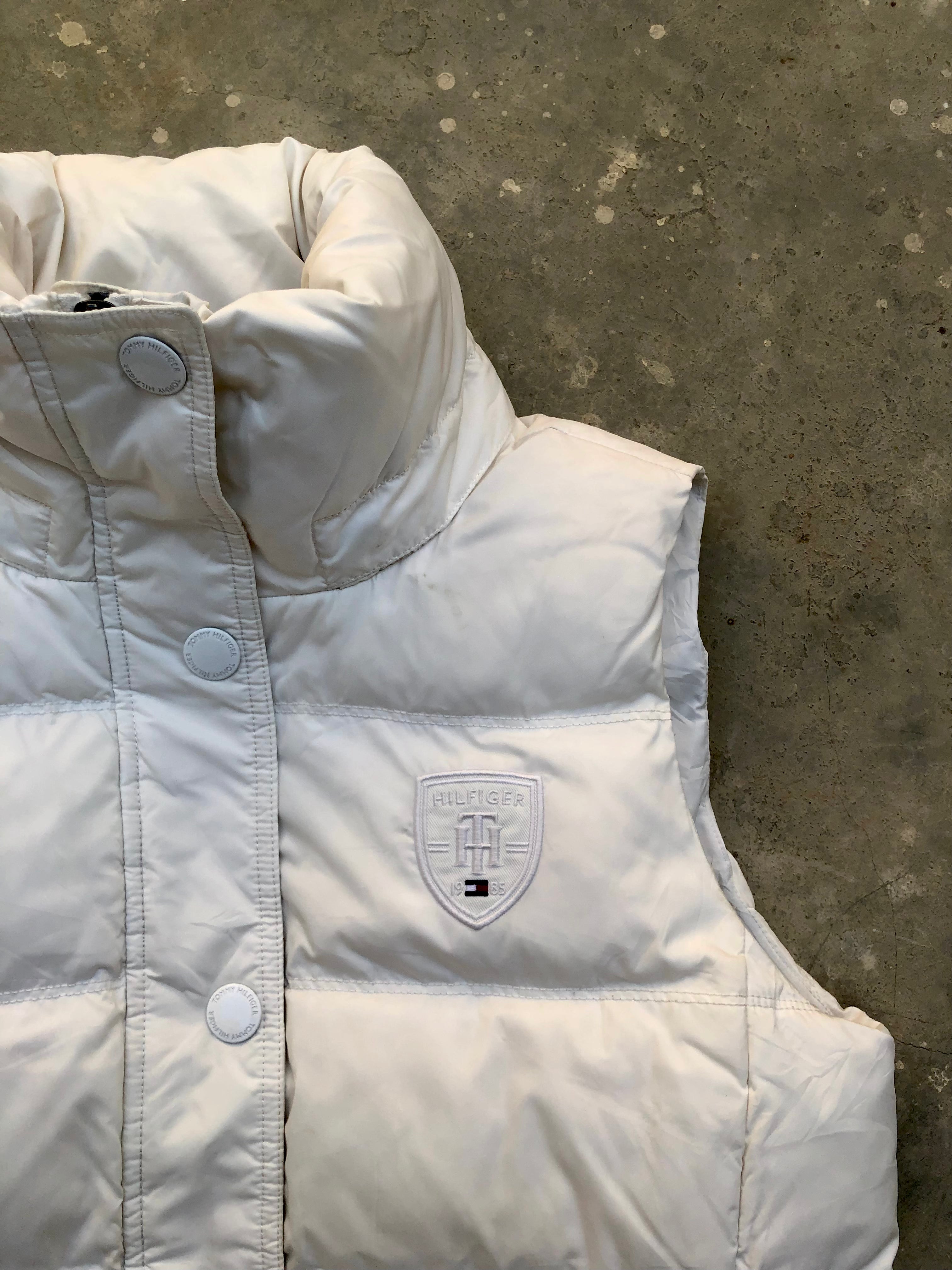 Tommy Hilfiger Quilted Puffer Vest – White
