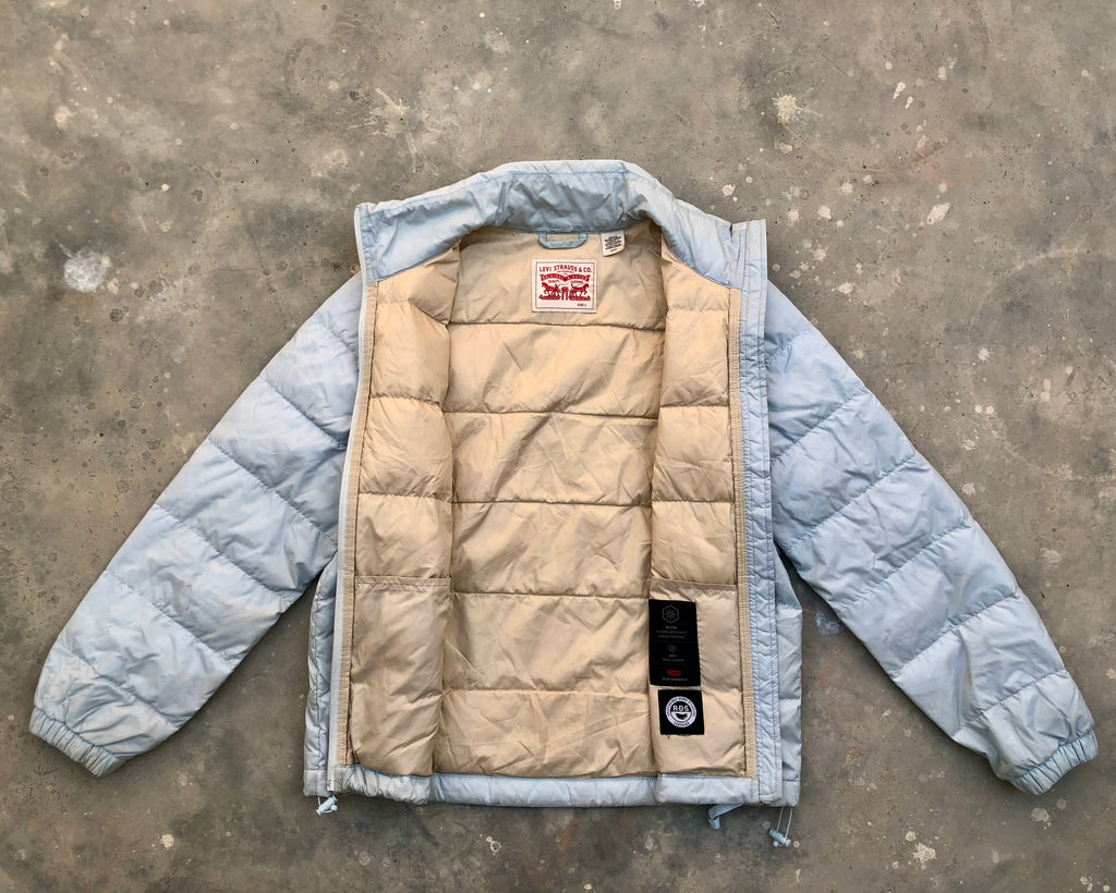 Levi’s Baby Bubble Puffer Jacket – Women’s Small | Down Fill | Premium Condition