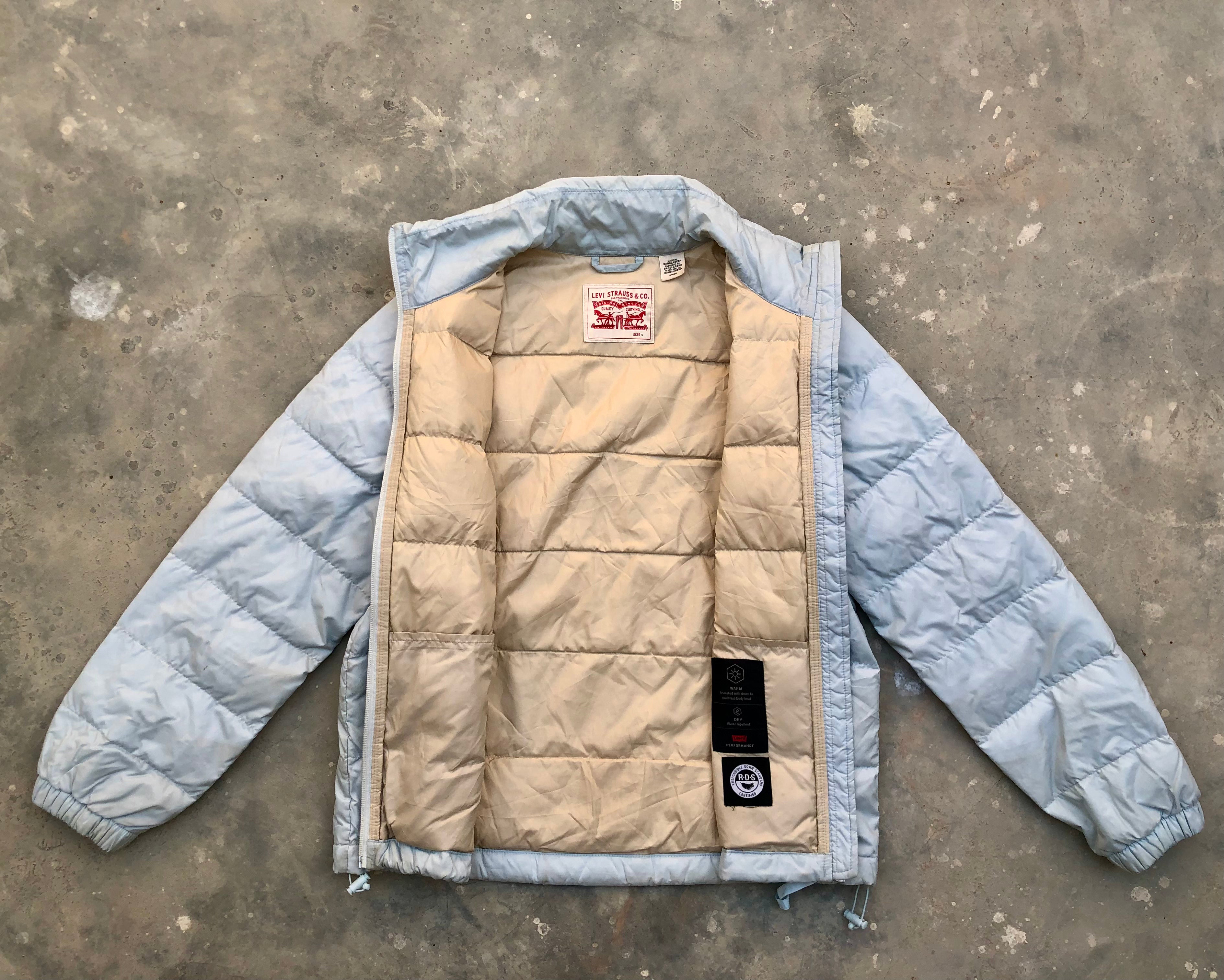 Levi’s Baby Bubble Puffer Jacket – Women’s Small | Down Fill | Premium Condition