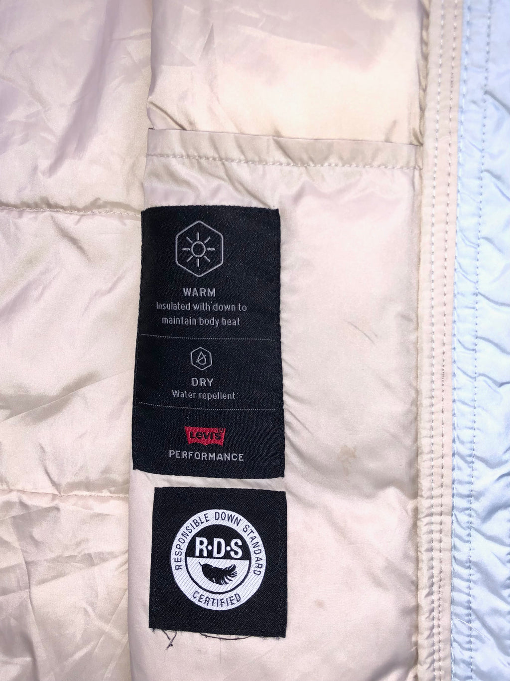 Levi’s Baby Bubble Puffer Jacket – Women’s Small | Down Fill | Premium Condition