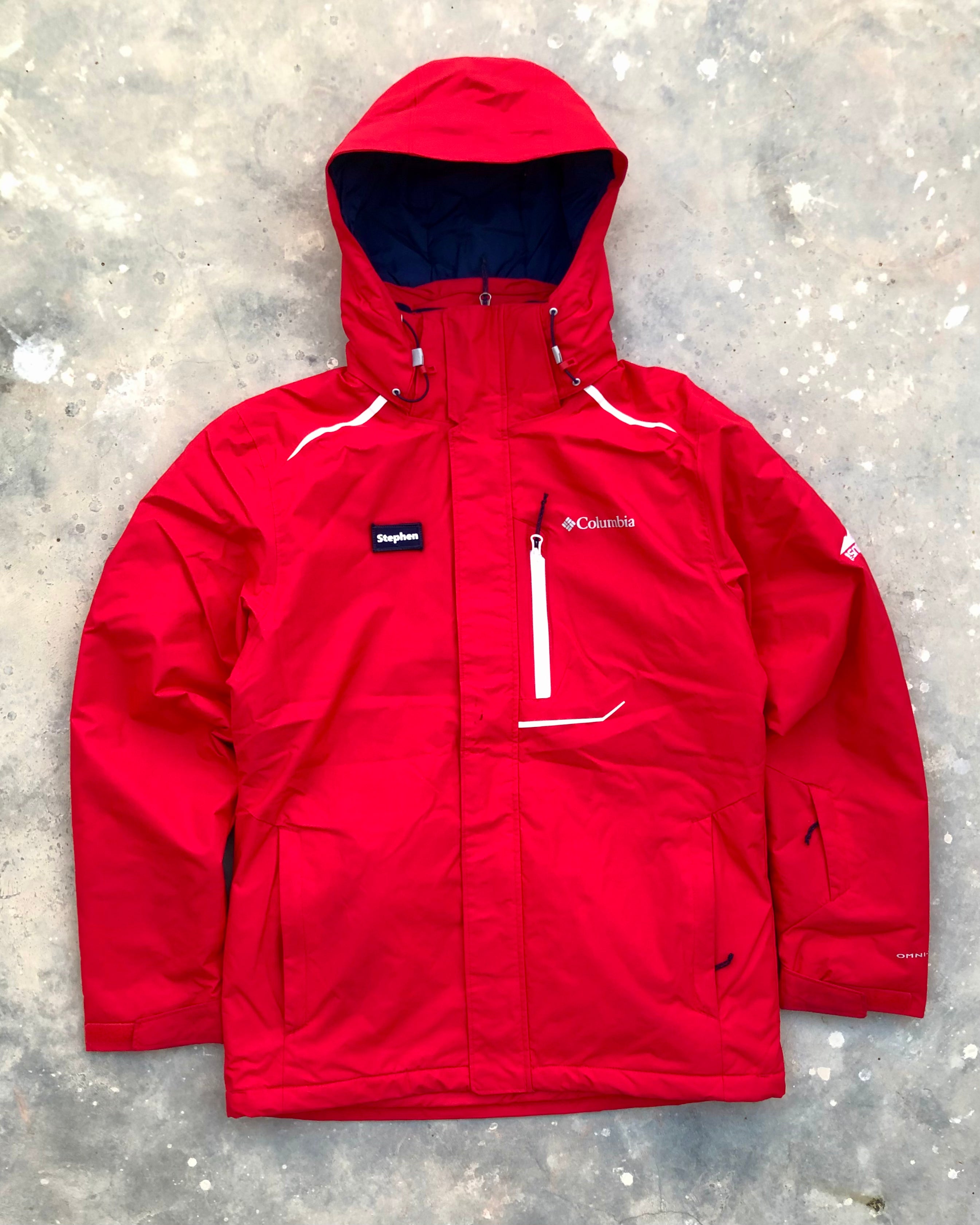 Columbia Men's Ride On Jacket - Red | Medium | Premium Condition