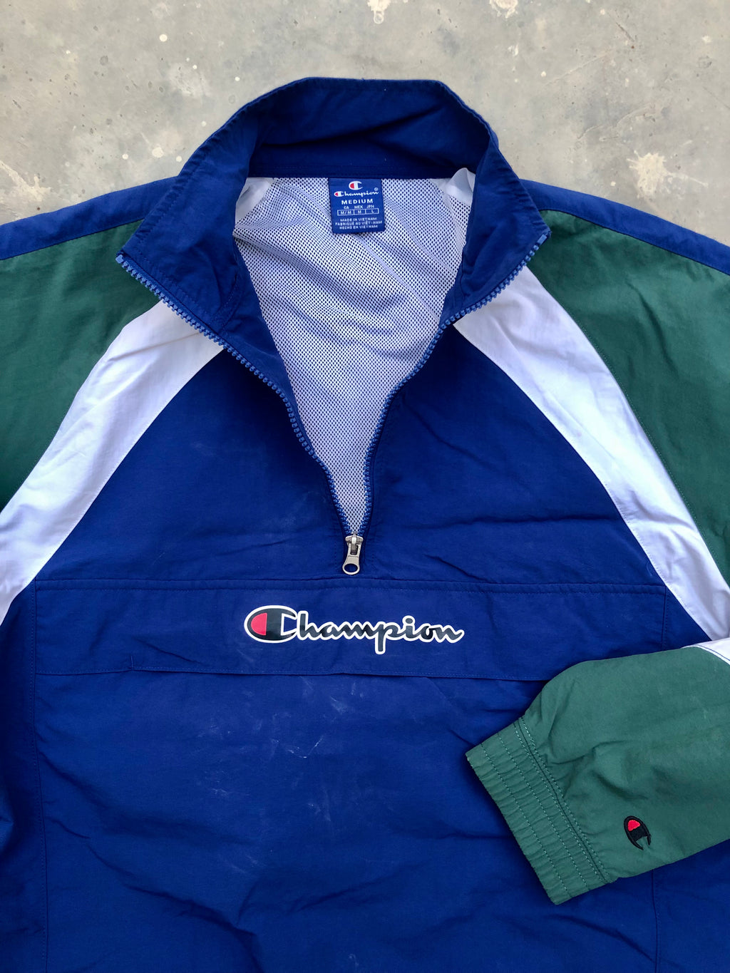 Champion Trailblazer Jacket – Blue, Green & White