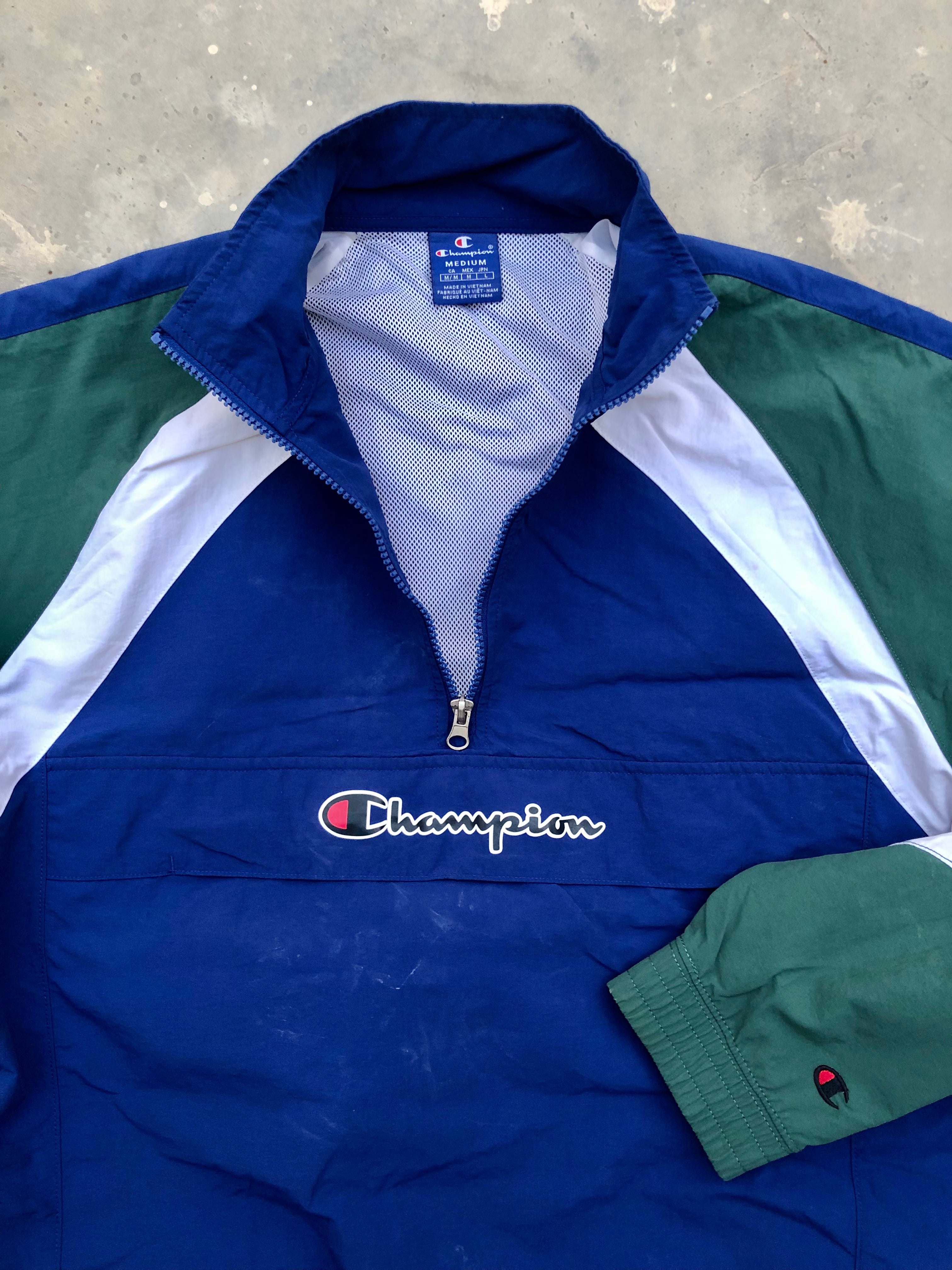 Champion Trailblazer Jacket – Blue, Green & White