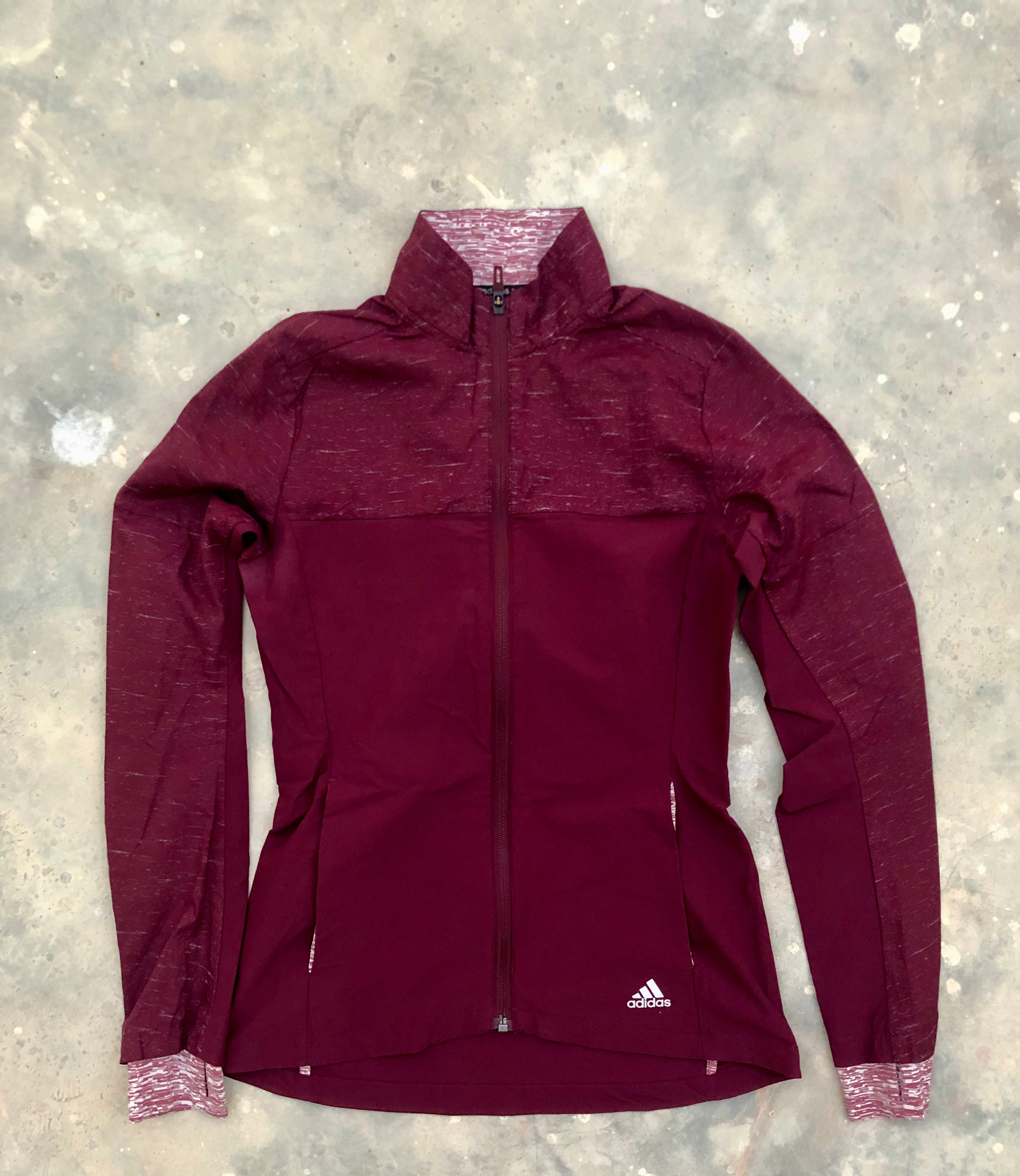 Adidas Supernova Storm Women’s Running Jacket – Burgundy