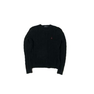 Polo Ralph Lauren Cable-Knit Crewneck Sweater - Black