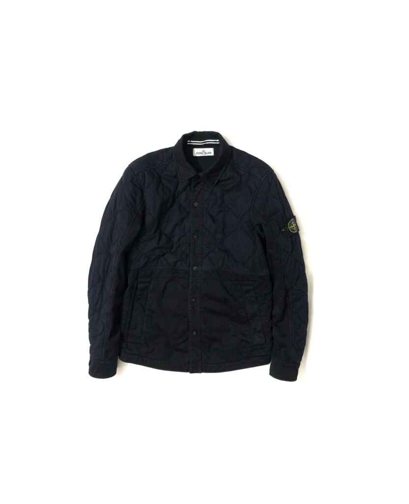 Stone Island Quilted Overshirt - Navy Blue