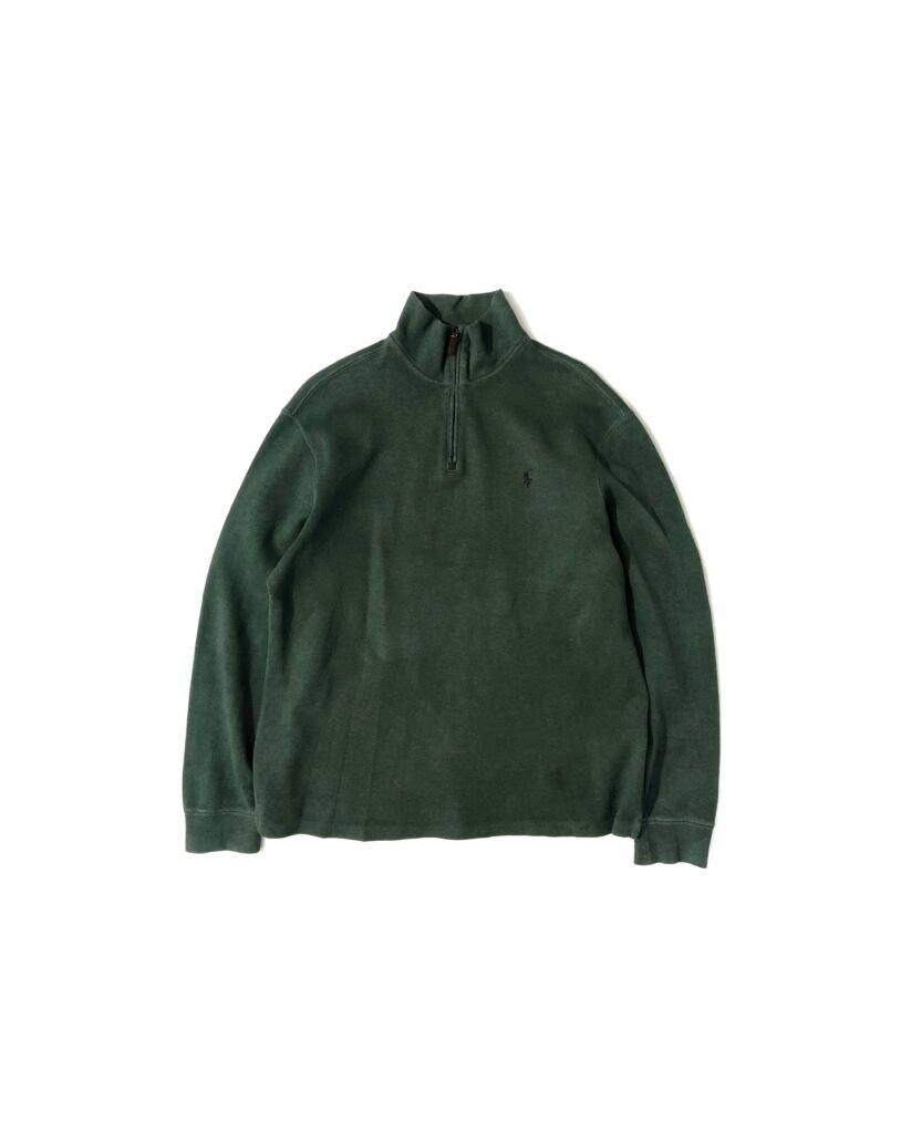 How to Spot Authentic Polo Ralph Lauren: A Thrifter's Guide Polo Ralph Lauren Quarter-Zip - Dark Green