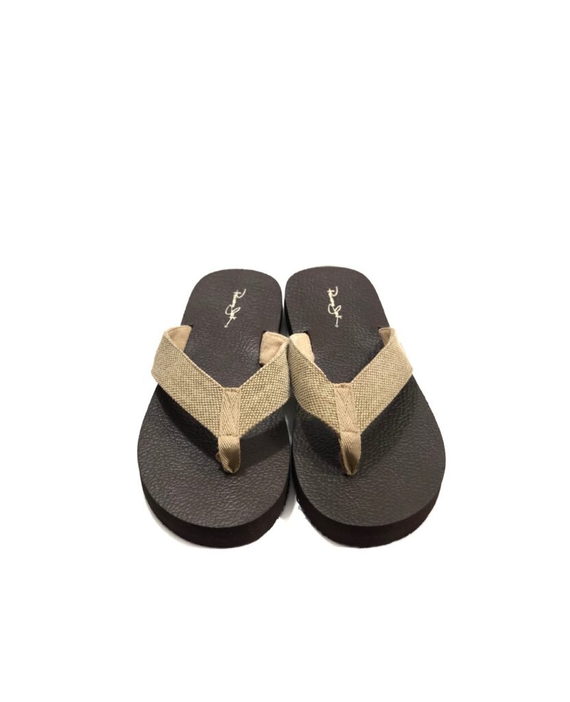 Crocs, Birkenstock & Branded Slides: Pakistan's Growing Thrift Footwear Trend Panama Jack Dark Brown Flip Flops with Tan Straps