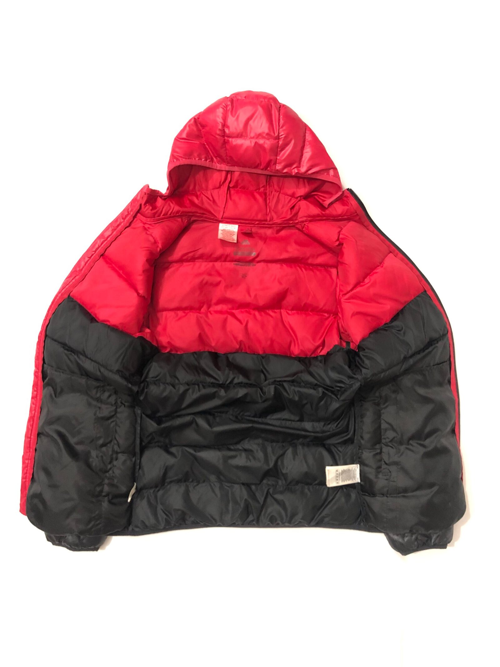 Adidas Puffer Jacket Red Black – photo 3 Adidas Puffer Jacket Red Black, size small — photo 3