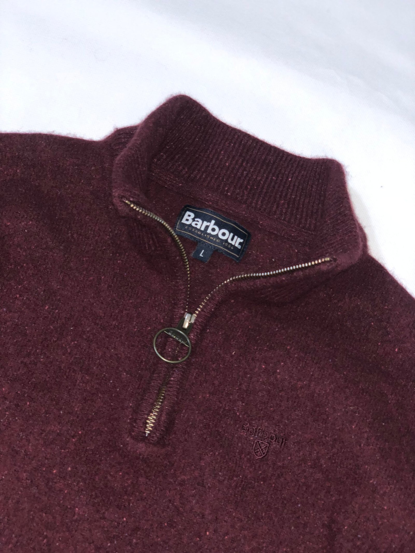 Barbour High-Neck Half-Zip Sweater – photo 4 Barbour High-Neck Half-Zip Sweater — view 4
