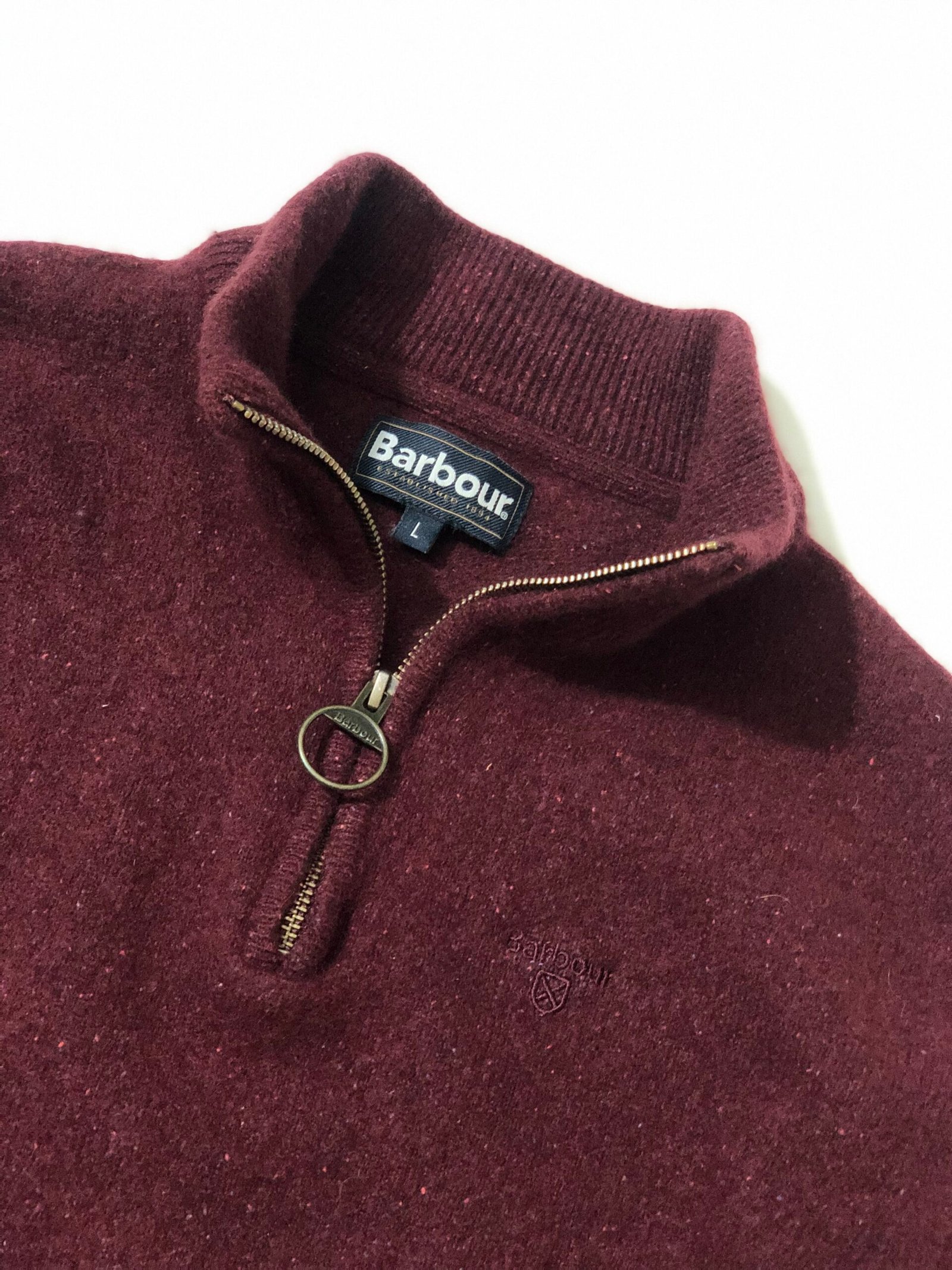 Barbour High-Neck Half-Zip Sweater – photo 5 Barbour High-Neck Half-Zip Sweater — view 5