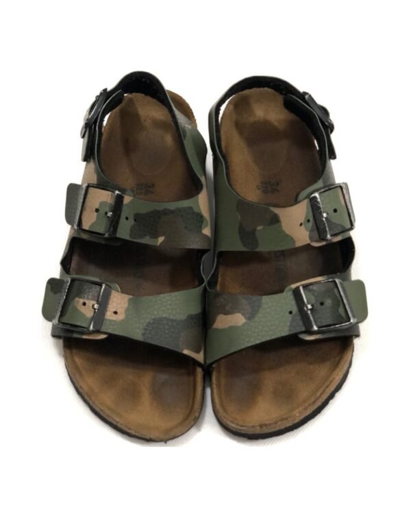 Birkenstock Milano Kids Birko-Flor – Desert Soil Camo Khaki – size EU 34