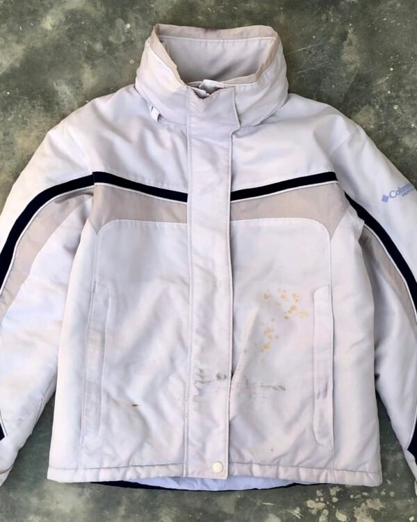 Columbia Insulated Jacket White Grey, women’s small — photo 1