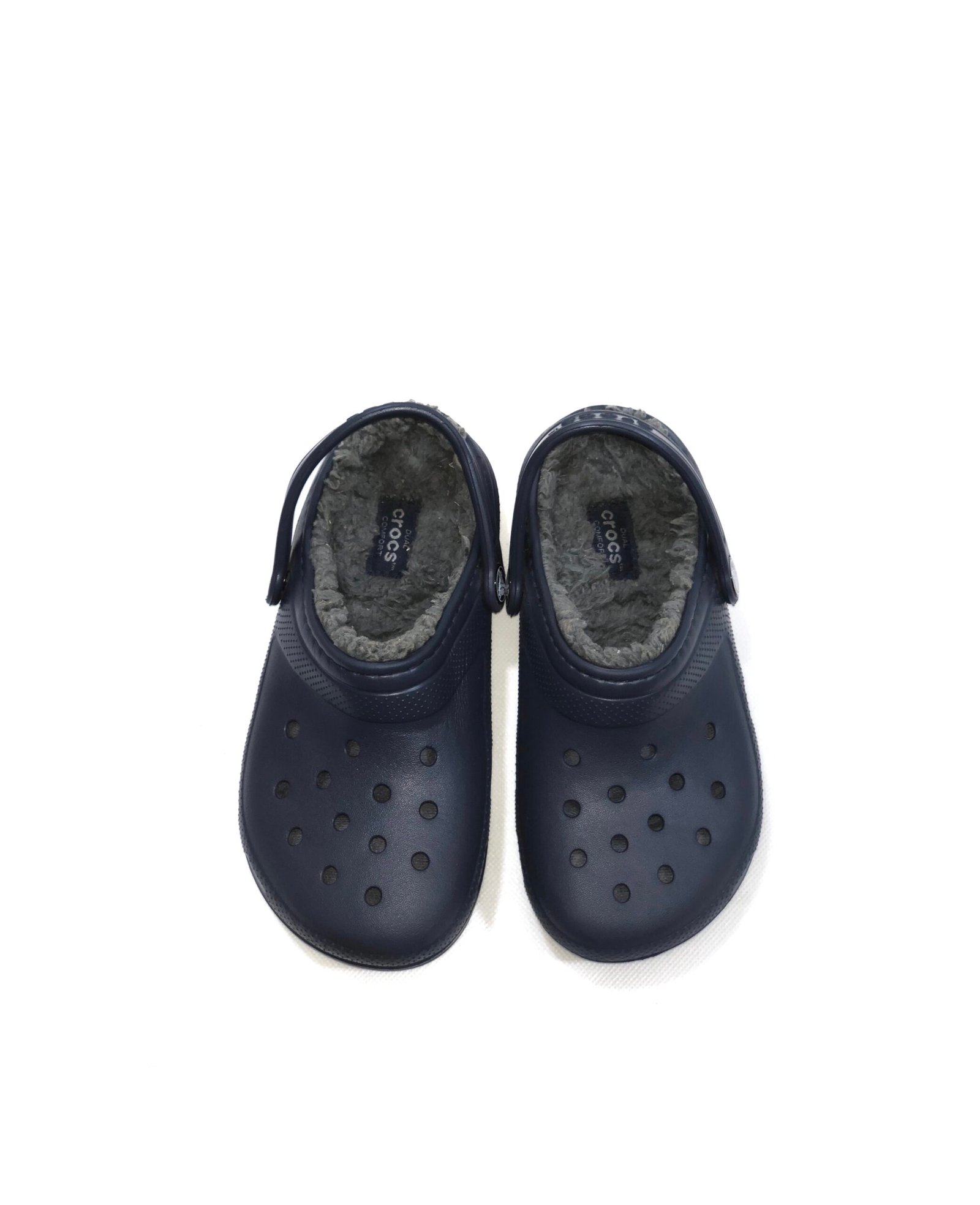 Crocs Kids’ Classic Lined Clogs – Navy Blue – photo 2 Crocs Kids’ Classic Lined Clogs – Navy Blue – size C 13 / EU 31 / EU 32 — photo 2