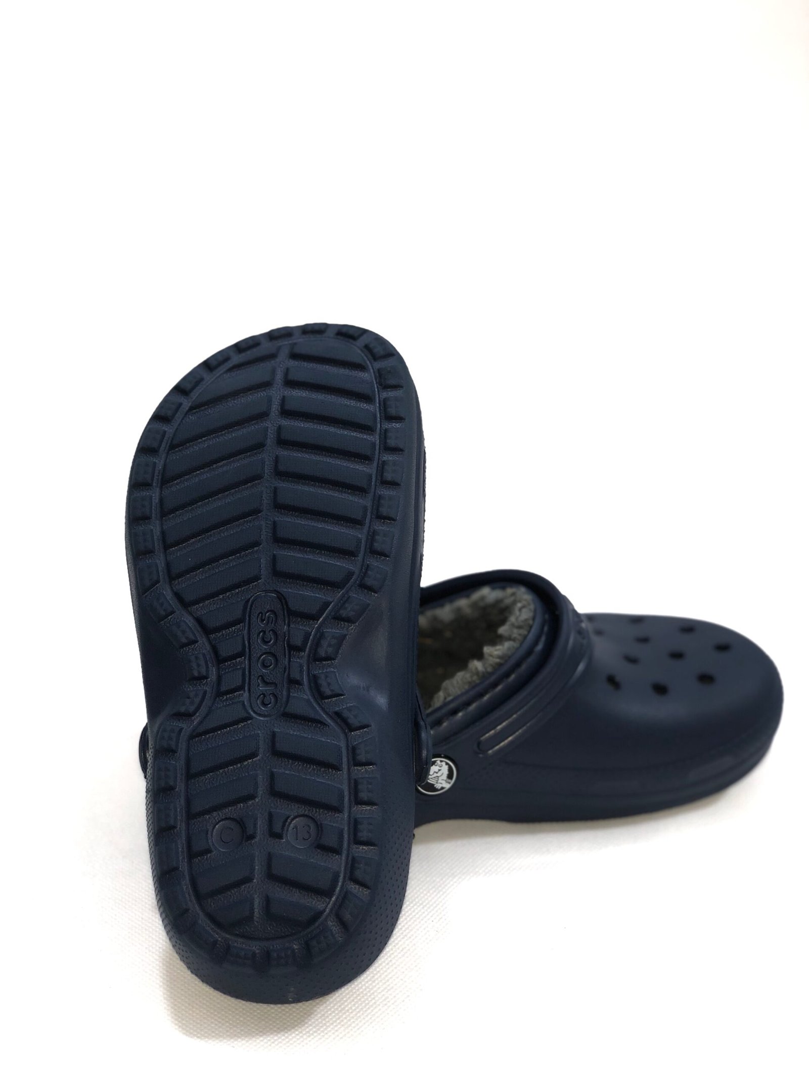Crocs Kids’ Classic Lined Clogs – Navy Blue – photo 7 Crocs Kids’ Classic Lined Clogs – Navy Blue – size C 13 / EU 31 / EU 32 — photo 7