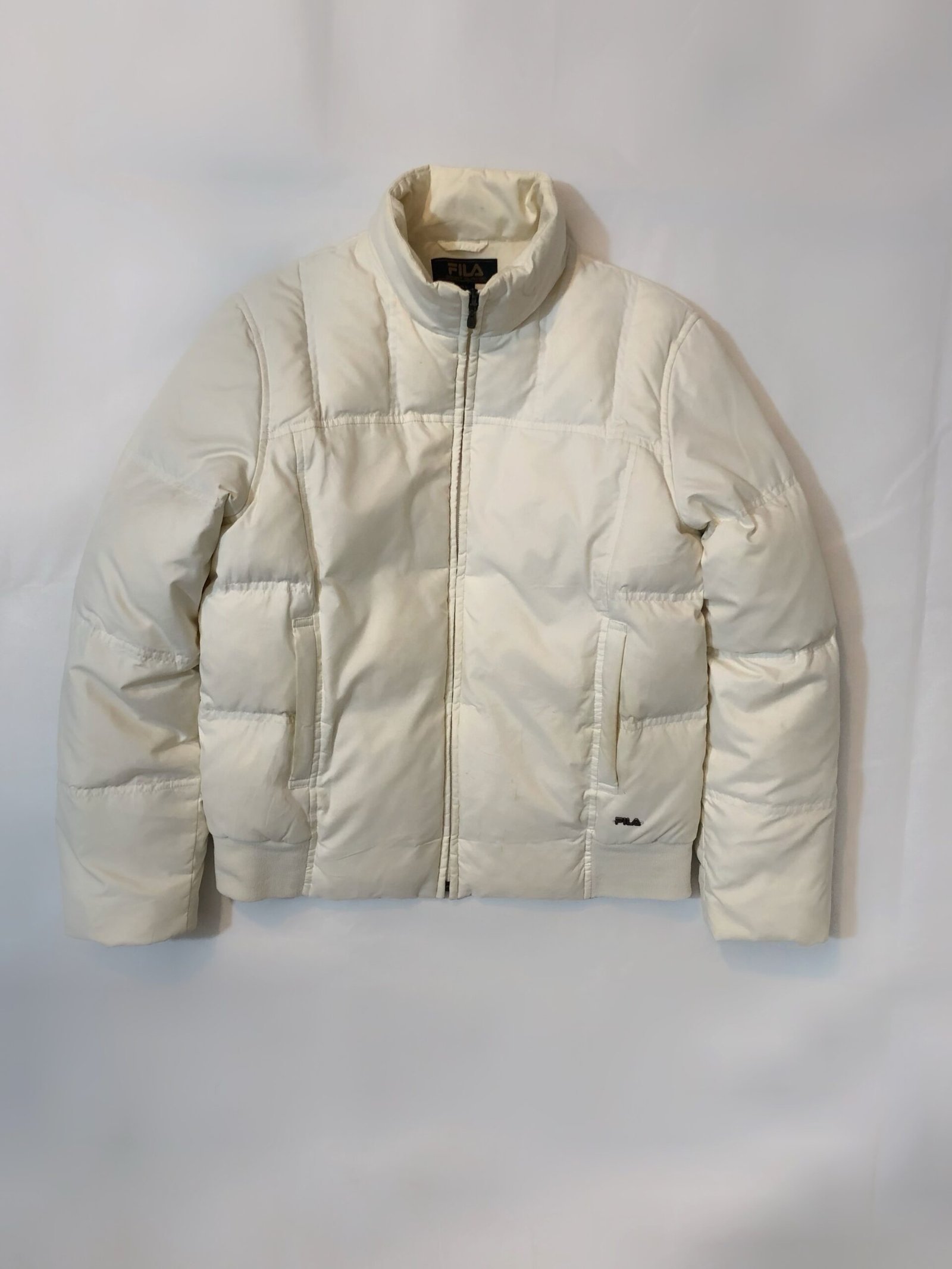 Fila Down Feather Jacket – Off-White – photo 2 Fila Down Feather Jacket – Off-White – size Small — photo 2