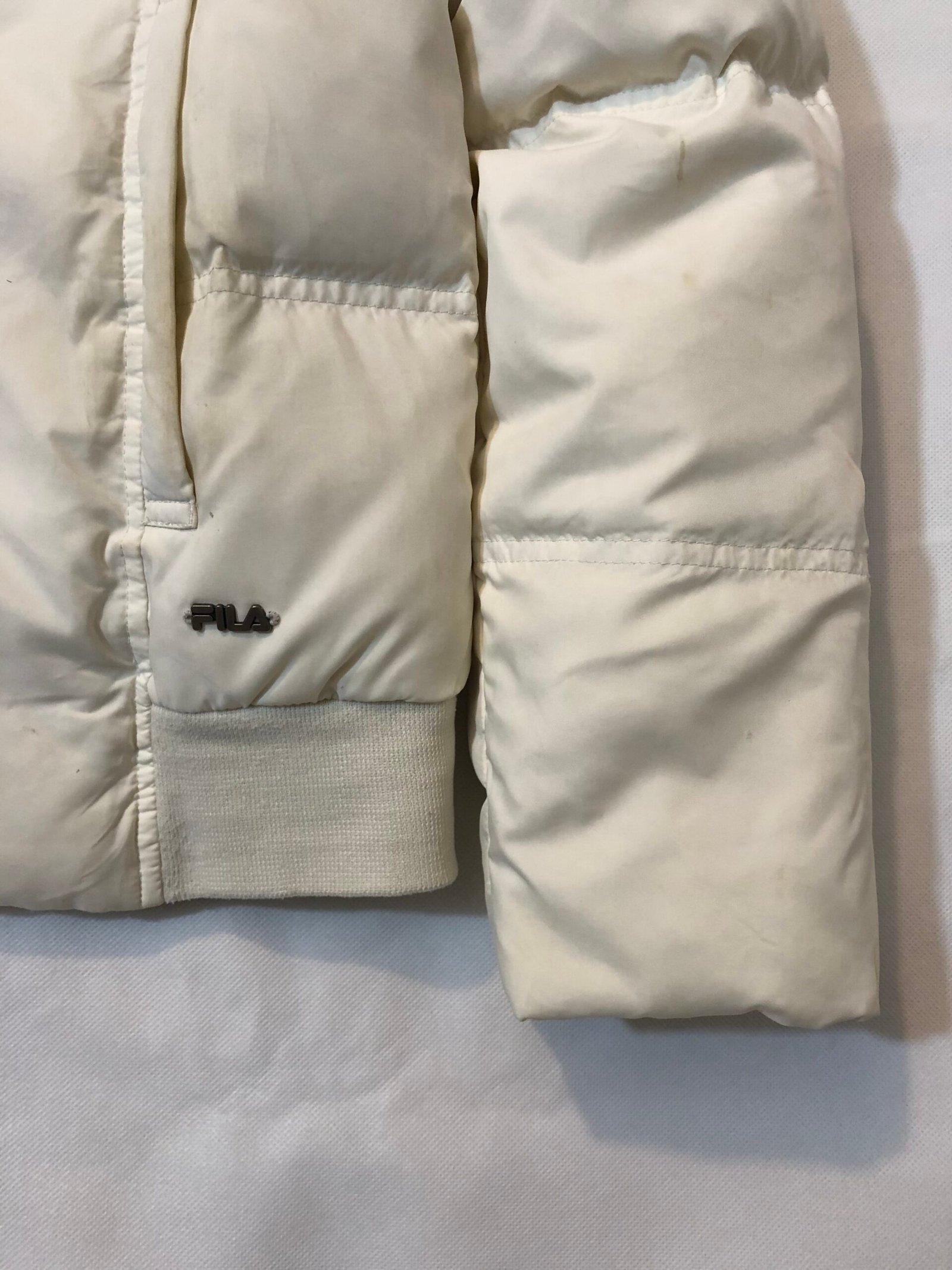 Fila Down Feather Jacket – Off-White – photo 7 Fila Down Feather Jacket – Off-White – Small — photo 7