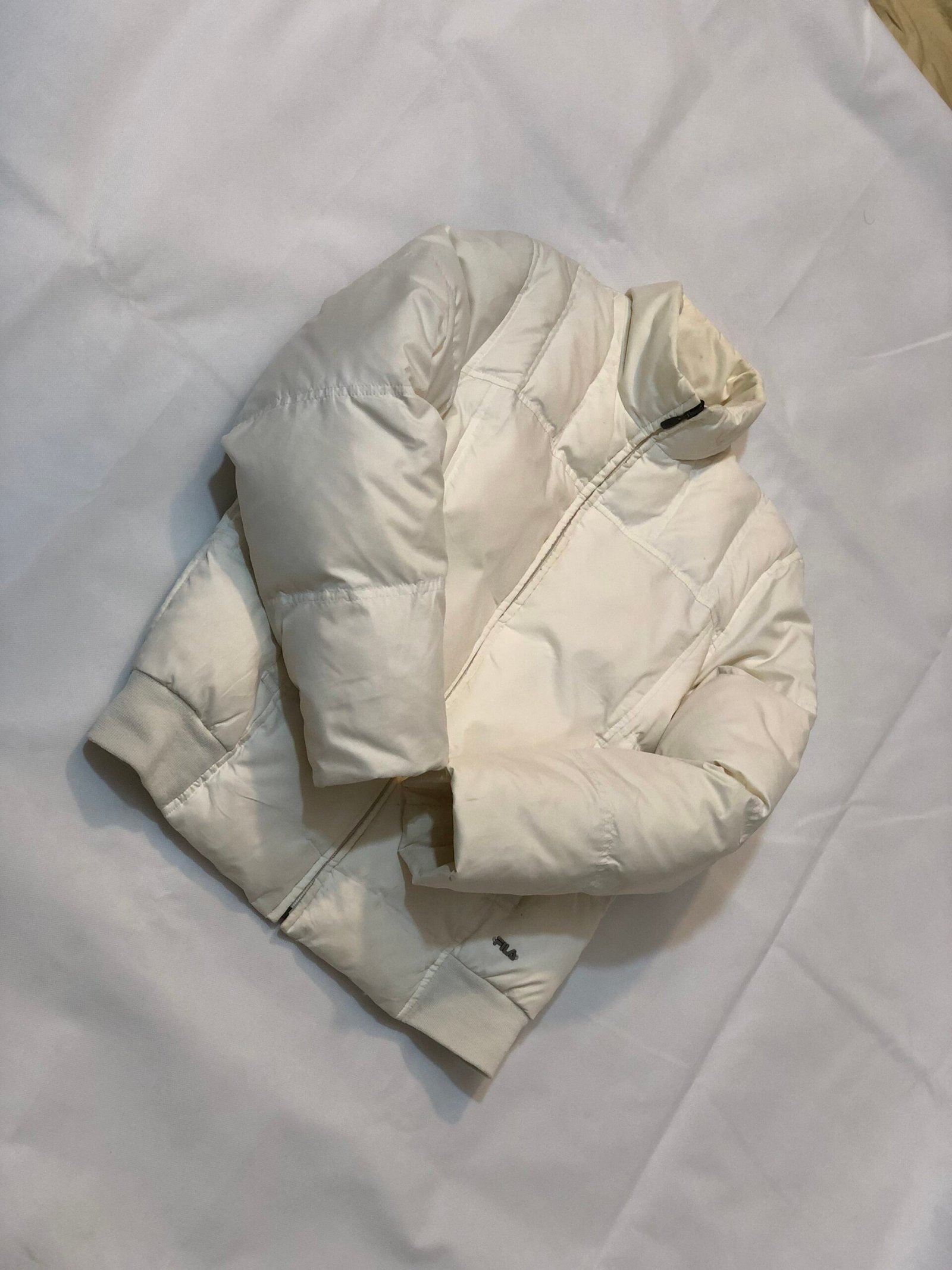 Fila Down Feather Jacket – Off-White – photo 8 Fila Down Feather Jacket – Off-White – size Small — photo 8