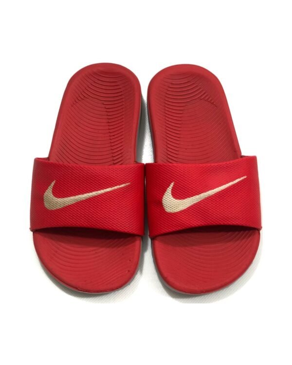 Nike Kids’ Kawa Slides – Red – size EU 29.5