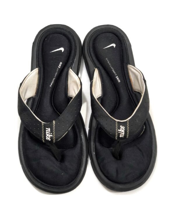 Nike Women’s Cushioned Thong Flip-Flops – Black – size EU 40.5