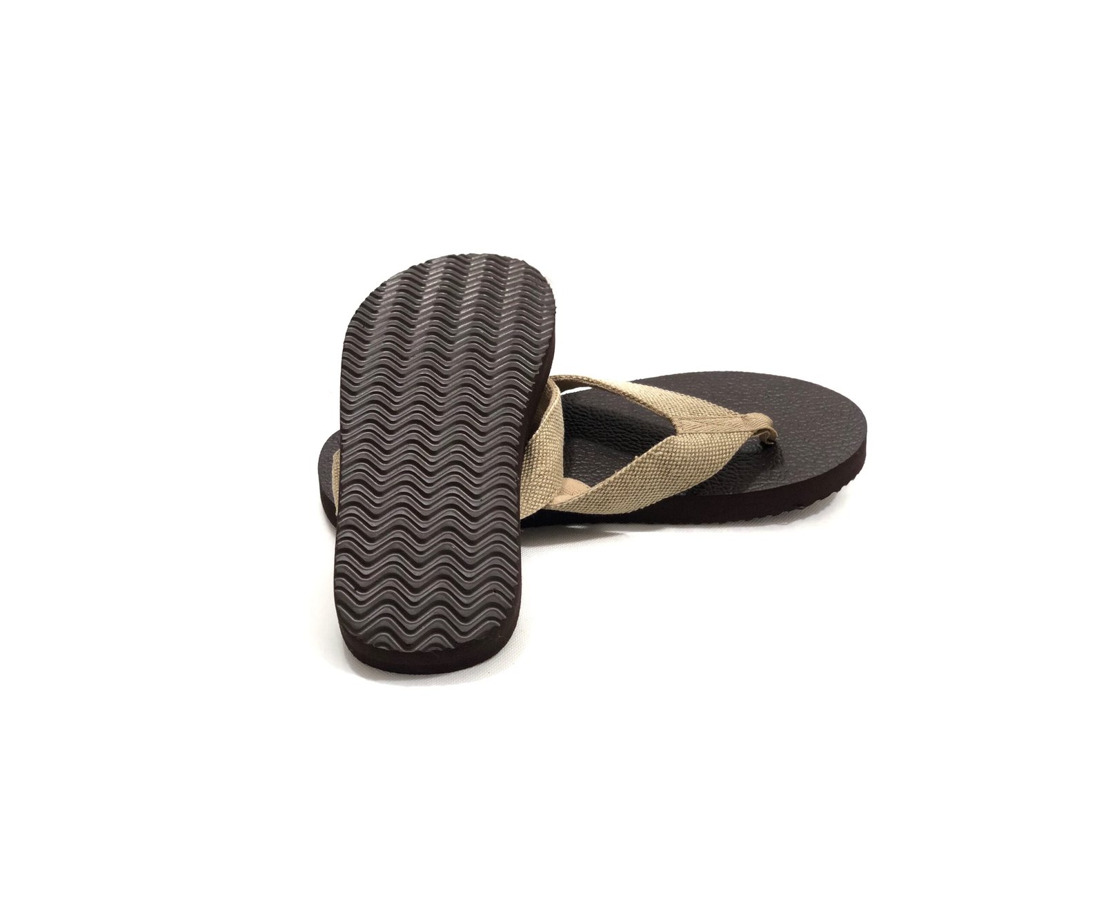 Panama Jack Dark Brown Flip Flops with Tan Straps – photo 7 Panama Jack Dark Brown Flip Flops with Tan Straps — view 7
