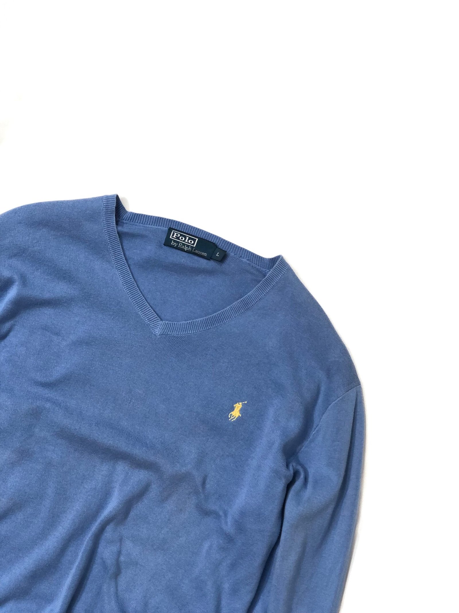 Polo Ralph Lauren 90s Sweater – Men's Large | 100% Cotton – photo 3 Polo Ralph Lauren 90s Sweater – Men's Large | 100% Cotton — photo 2