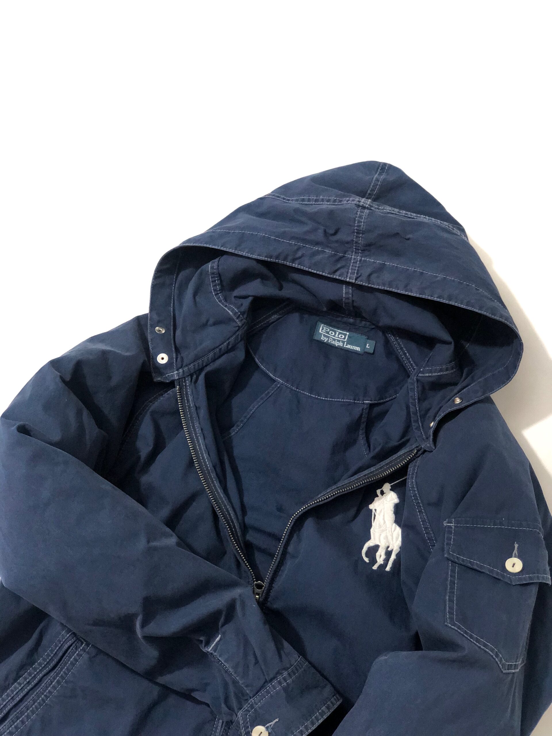 Polo Ralph Lauren Cotton Jacket Hoodie - Retro Style – photo 5 Polo Ralph Lauren Cotton Jacket Hoodie - Retro Style — view 5